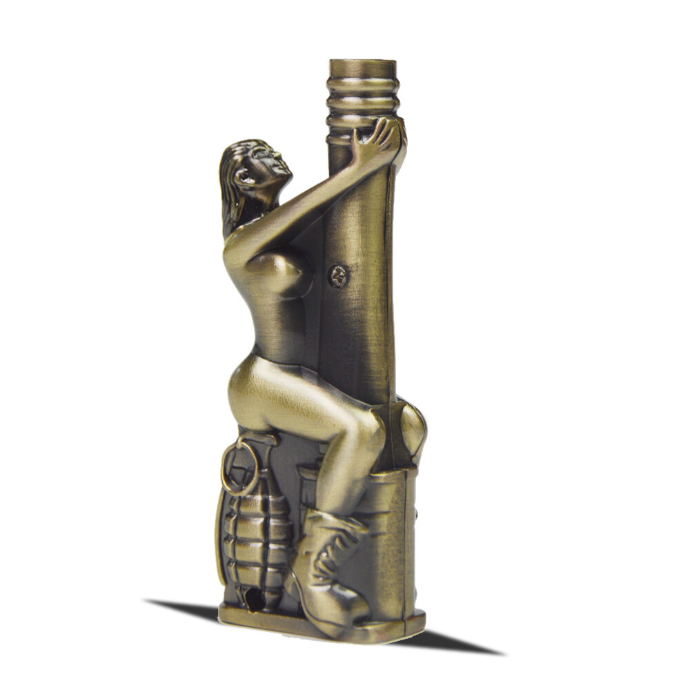 Refillable & Windproof Butane Torch Brass cigarette Exotic Dancer Lighter Refillable & Windproof Butane Torch Brass cigarette Exotic Dancer Lighter
