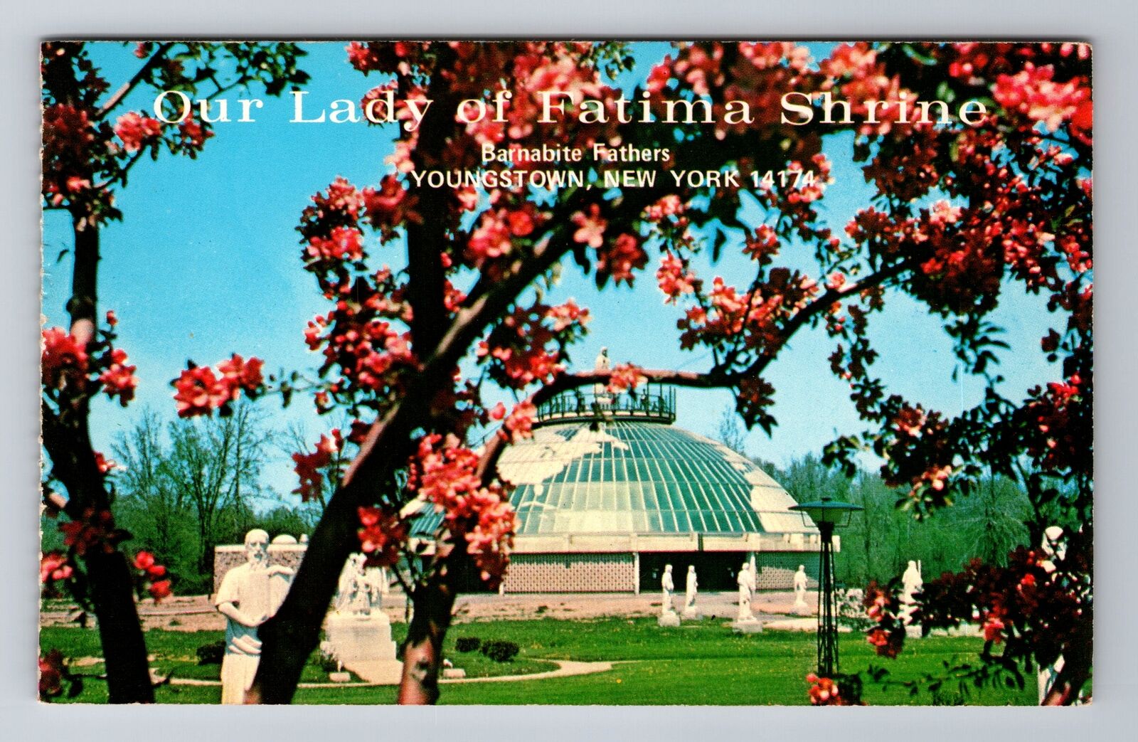 Youngstown NY-New York, Basilica Of Our Lady Of Fatima Antique Vintage Postcard
