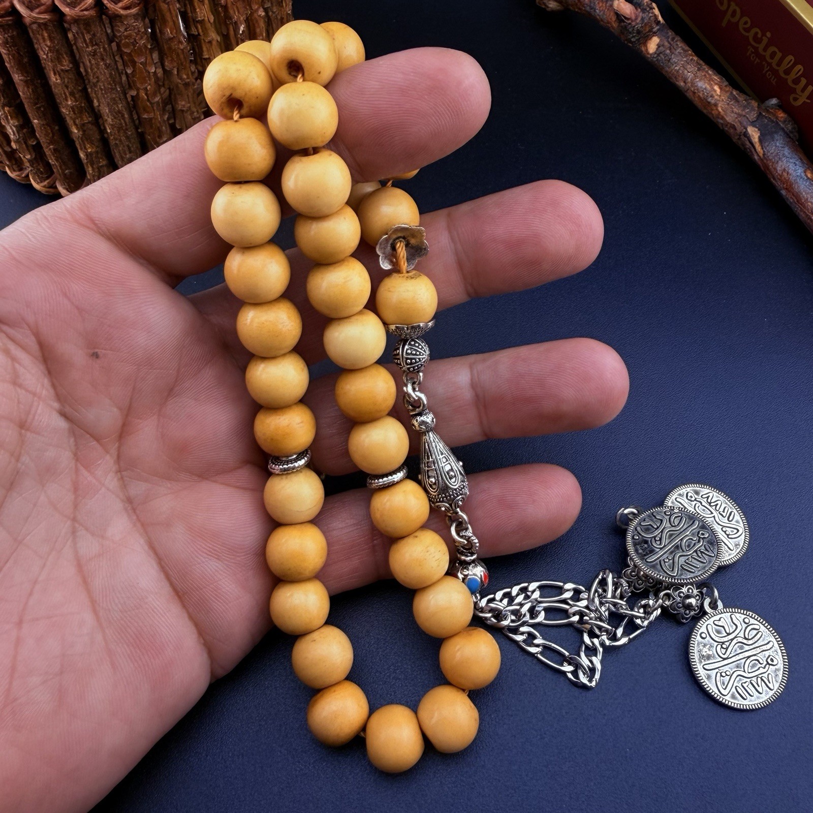 Antique Bekalite 33-Bead Islamic Rosary VIP مسبحة مسباح مسكي انتيك 934 Antique Bekalite 33-Bead Islamic Rosary VIP مسبحة مسباح مسكي انتيك 934