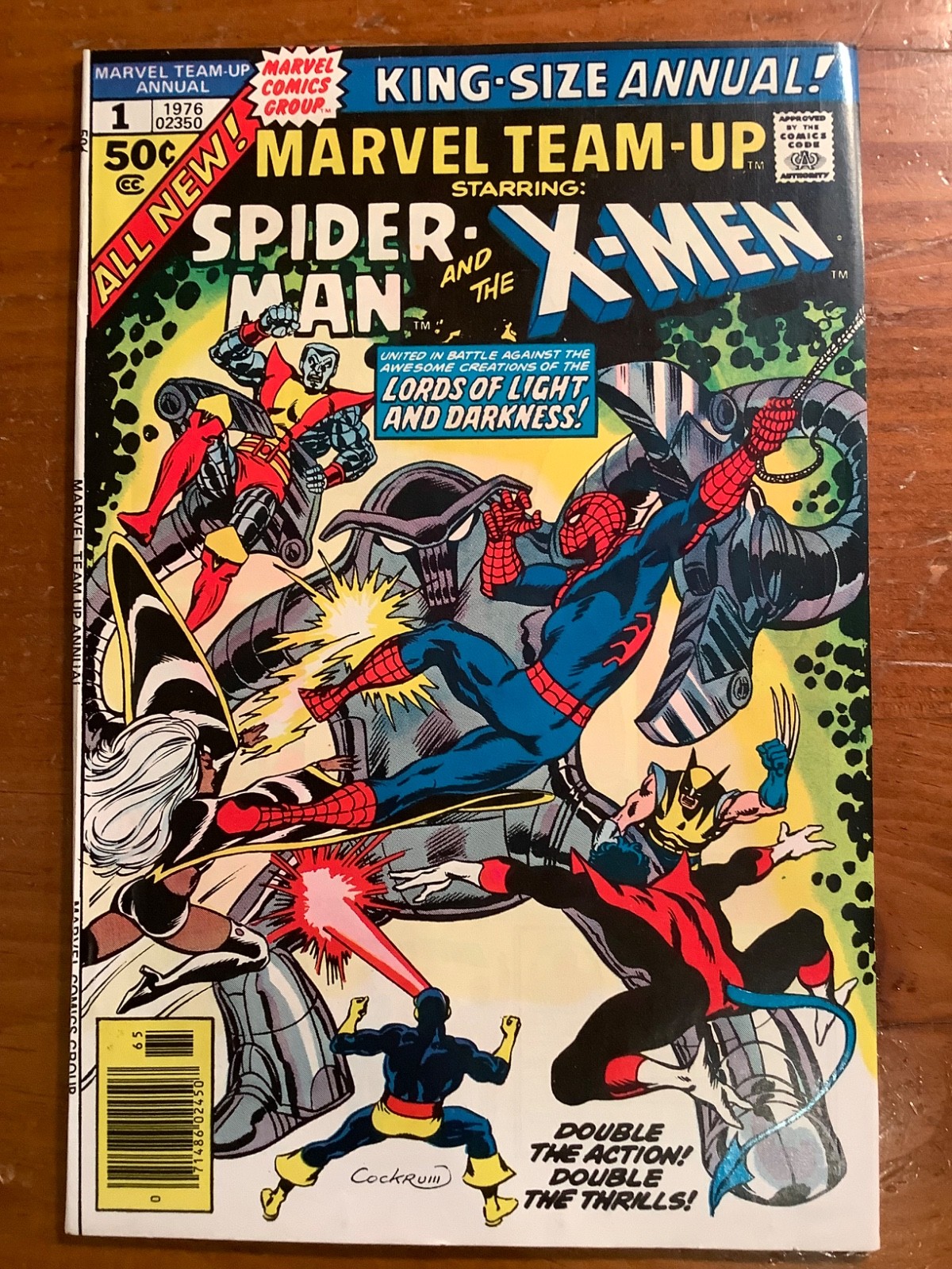 Marvel Team-Up Annual 1 (1976) FN/VF Spider-Man New X-Men Wolverine Key Marvel Team-Up Annual 1 (1976) FN/VF Spider-Man New X-Men Wolverine Key
