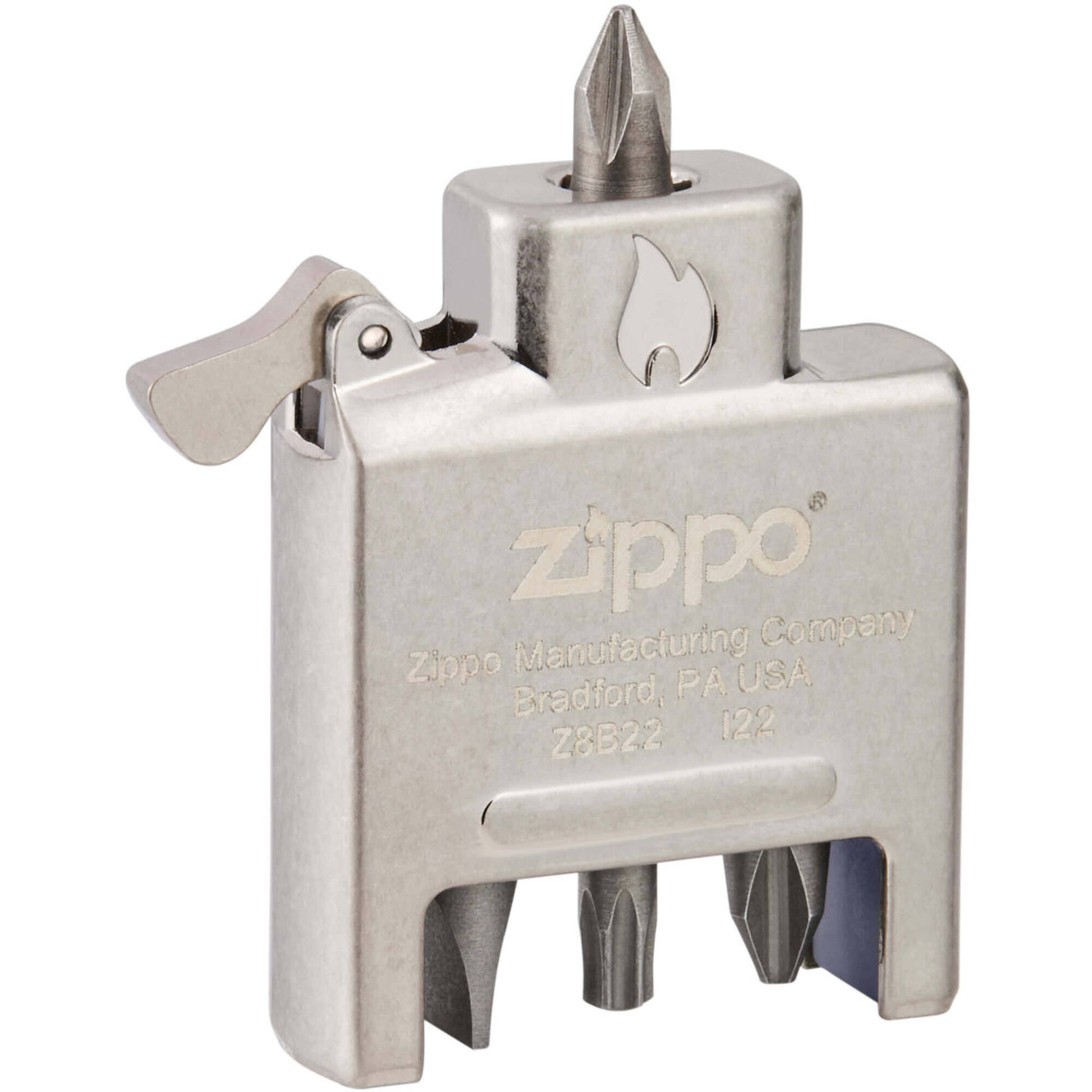 Zippo Lighter Insert Everyday Carry Bit Safe 4-in-1 Functional Screwdriver 65701 Zippo Lighter Insert Everyday Carry Bit Safe 4-in-1 Functional Screwdriver 65701