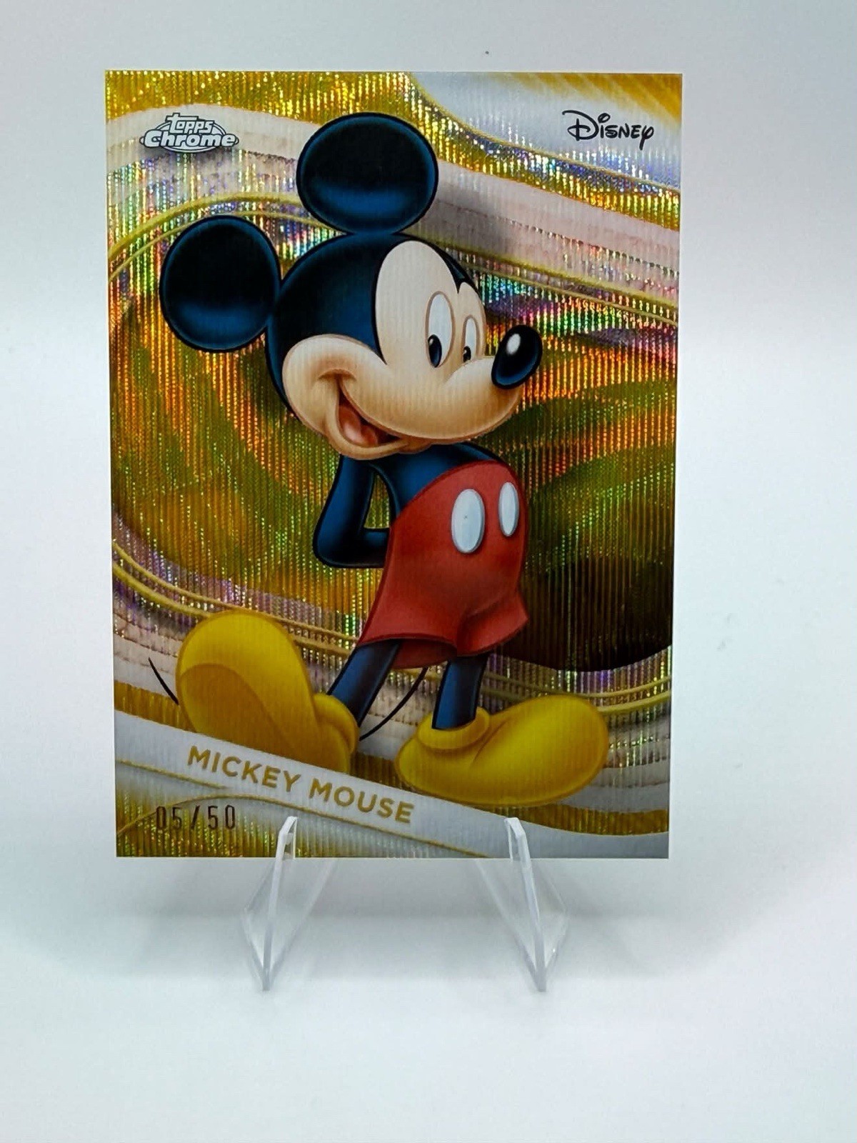 2025 Topps Chrome Disney Mickey Mouse /50 Card # 1 🔥🔥🔥 2025 Topps Chrome Disney Mickey Mouse /50 Card # 1 🔥🔥🔥