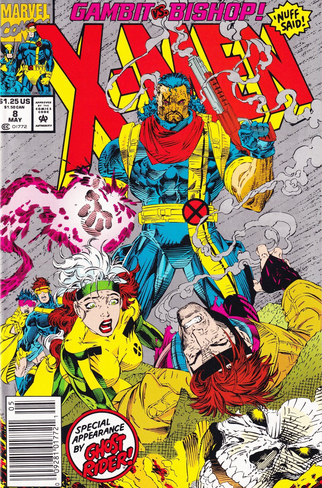 X-Men #8 Jim Lee Newsstand Cover Marvel X-Men #8 Jim Lee Newsstand Cover Marvel