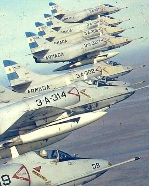 A4 Skyhawks of Argentina's Air Force Re-Print 4x6