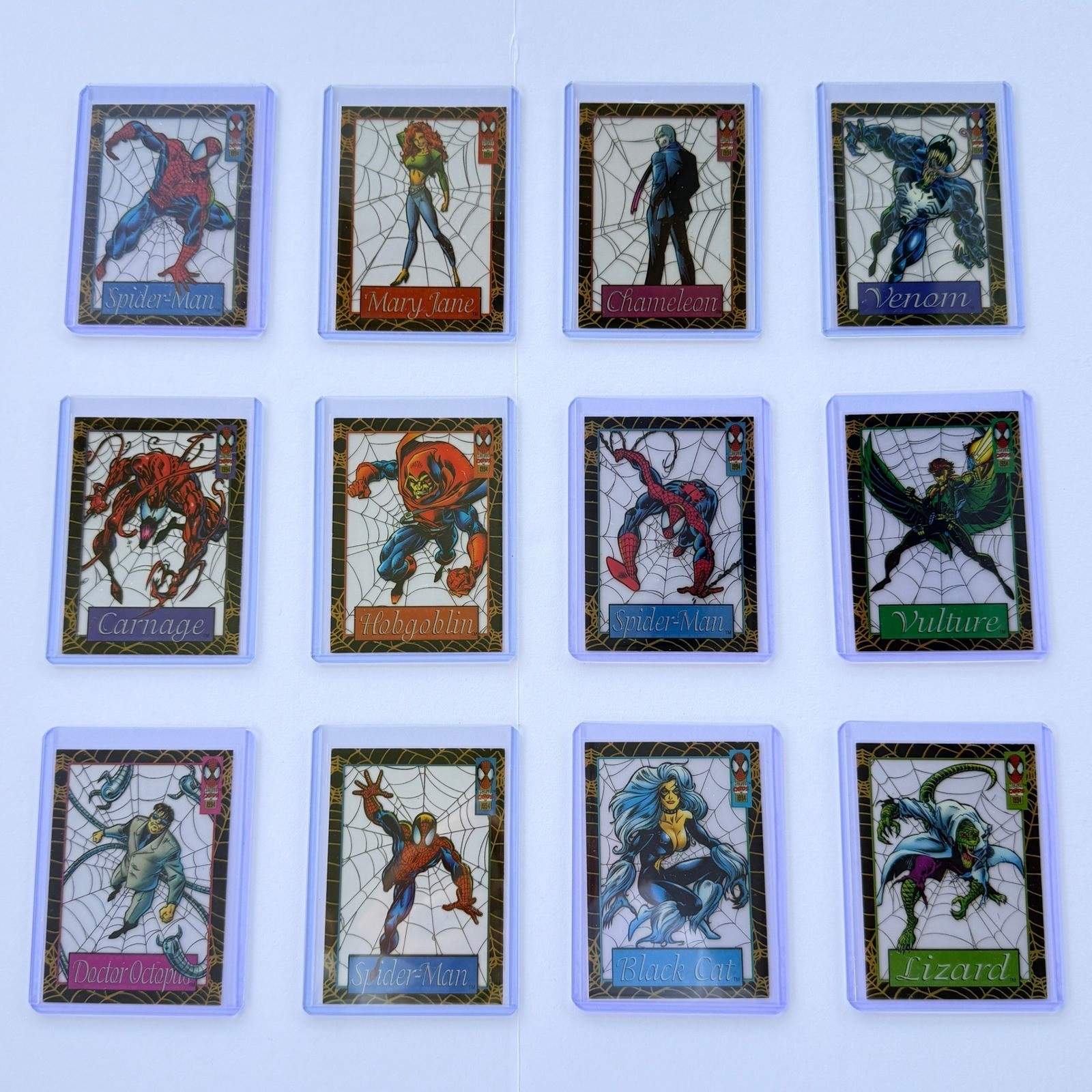 Fleer Marvel 1994 Spider-Man Suspended Animation Insert Card Set 12 Venom Card Fleer Marvel 1994 Spider-Man Suspended Animation Insert Card Set 12 Venom Card