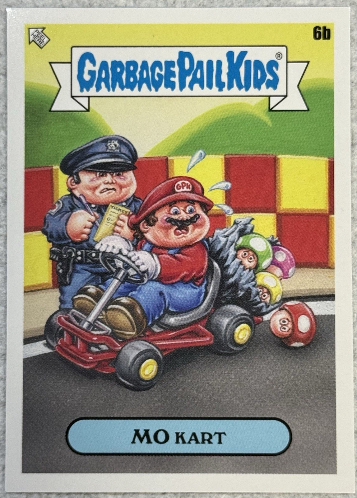 Topps Garbage Pail Kids 2024 Mo Kart Game Over #6B Topps Garbage Pail Kids 2024 Mo Kart Game Over #6B