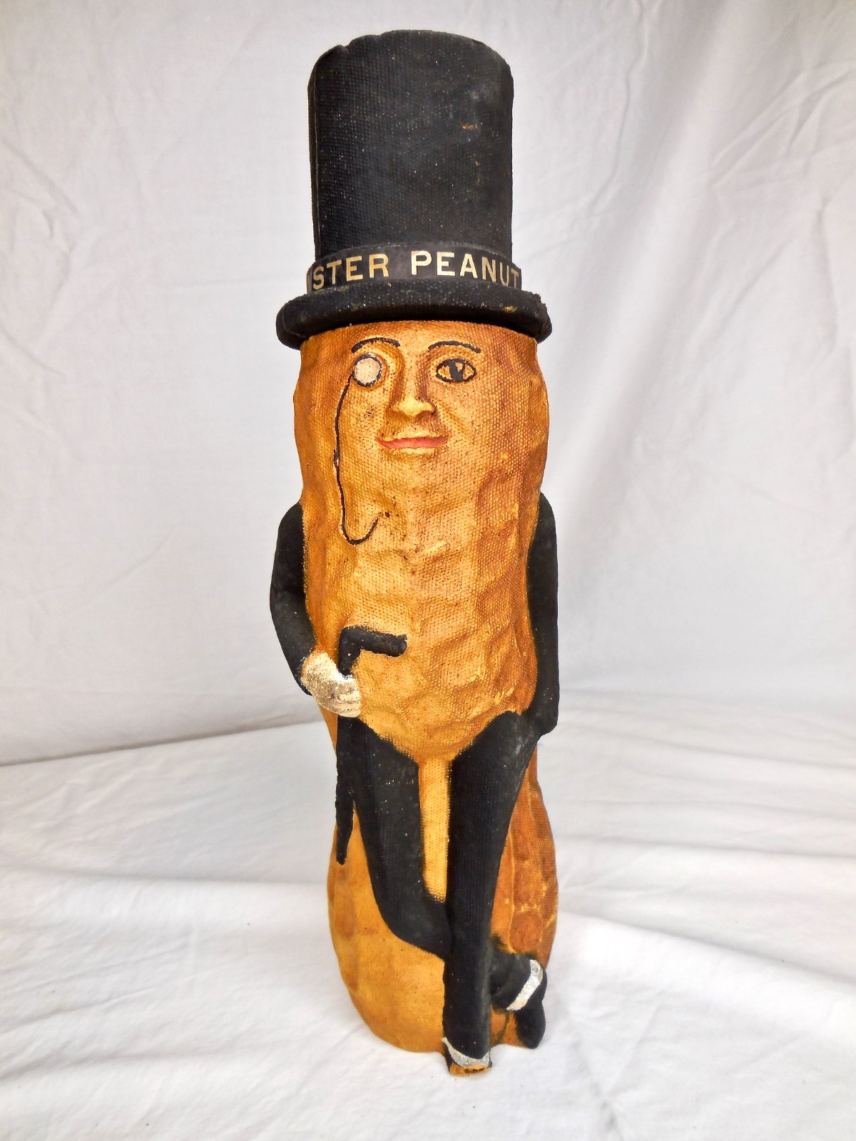 VTG MR MISTER PEANUT PLANTERS PAPER MACHE FIGURAL CONTAINER ADVERTISING 1930's VTG MR MISTER PEANUT PLANTERS PAPER MACHE FIGURAL CONTAINER ADVERTISING 1930's
