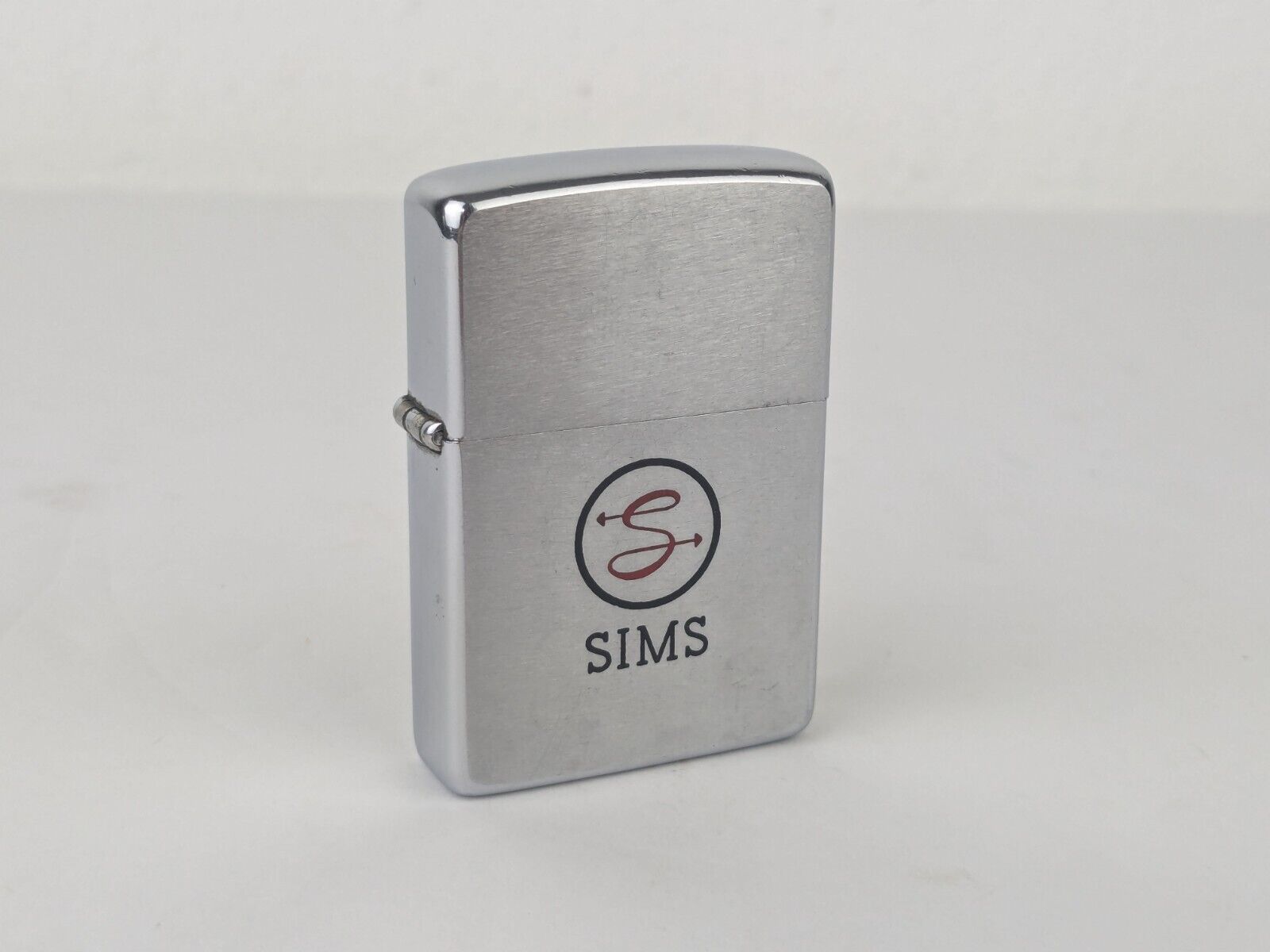 Vintage 1964 Zippo Lighter SIMS Transport Brushed Surface