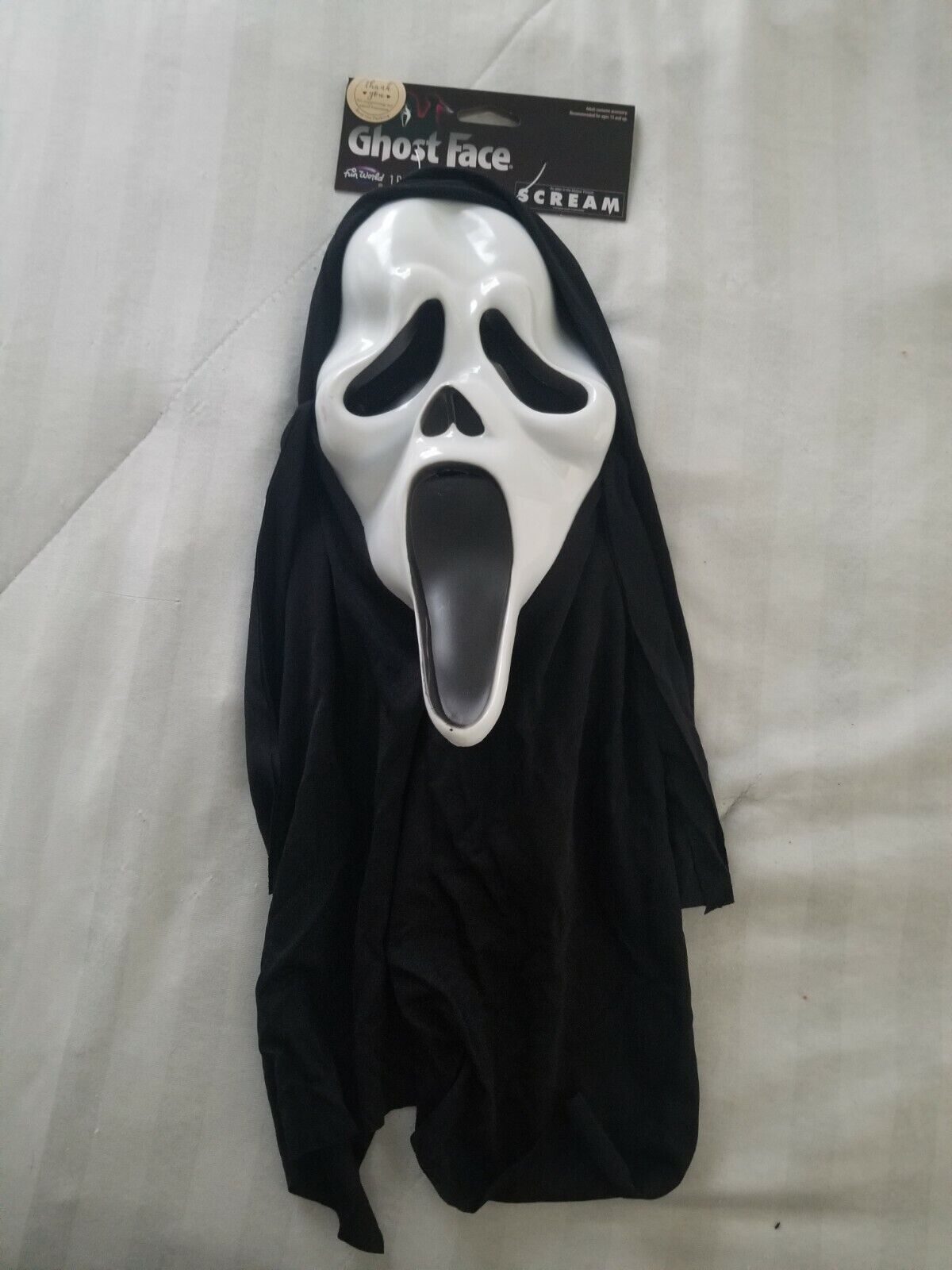 2021 Scream Ghost Face Adult Mask Fun World Easter Unlimited  Halloween Costume