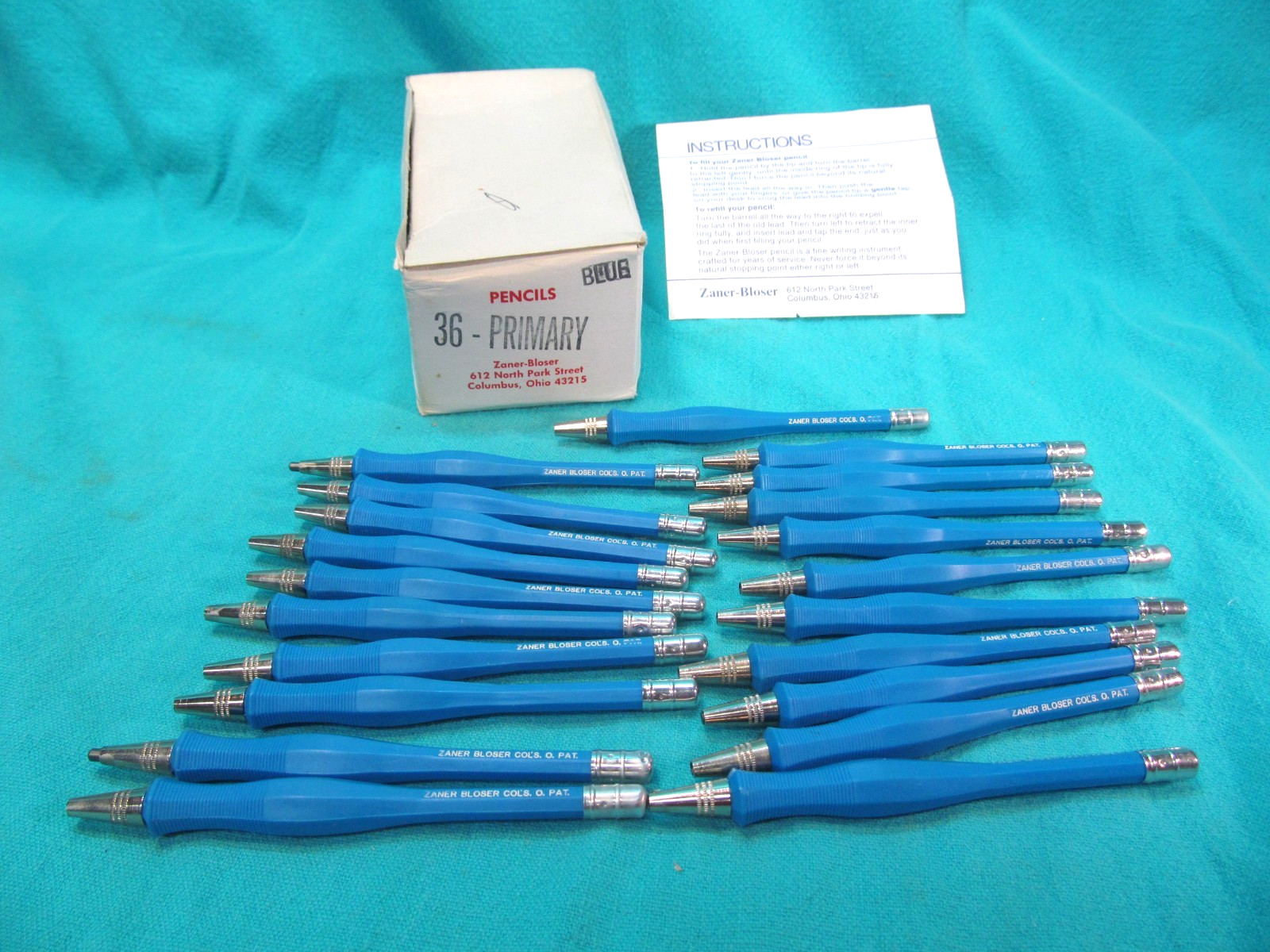 NEW OLD STOCK ZANER BLOSSER COL'S O MECHANICAL PENCIL NEW OLD STOCK ZANER BLOSSER COL'S O MECHANICAL PENCIL
