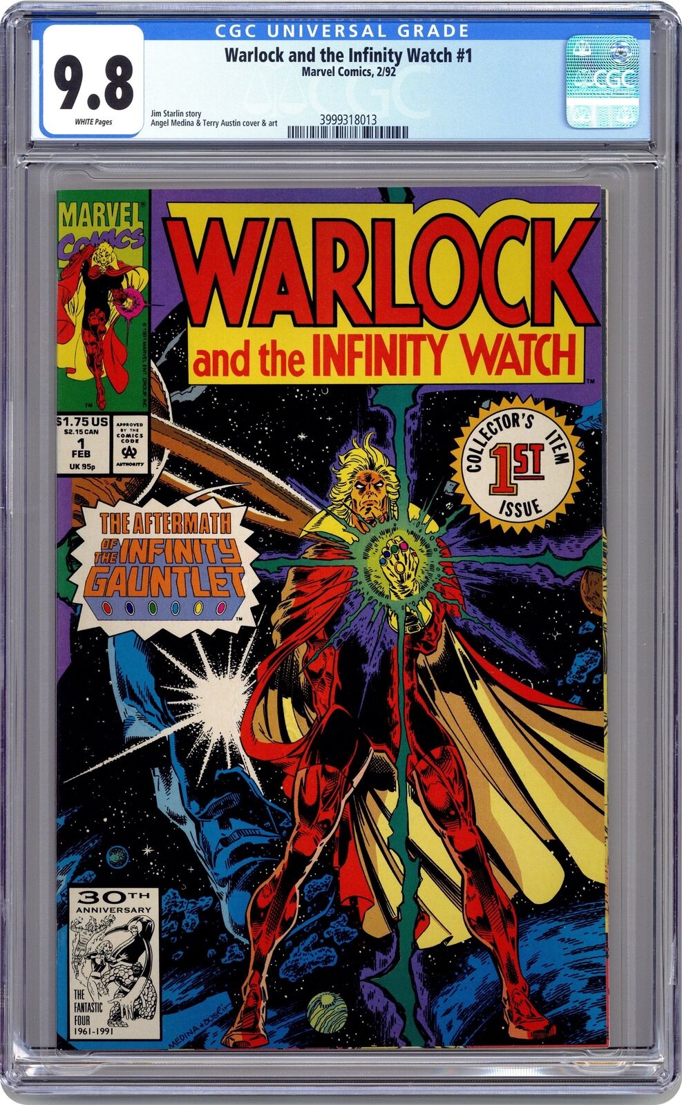 Warlock and the Infinity Watch #1 CGC 9.8 1992 3999318013