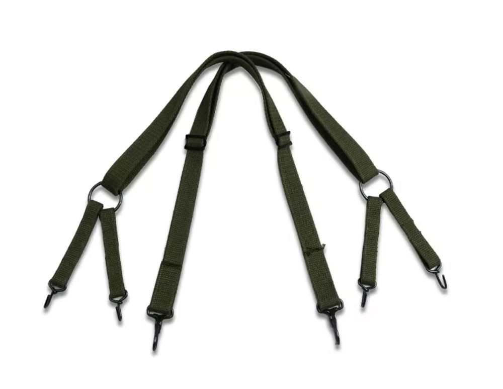 WWII US Army M1941 M1944 Suspender Strap Green-1388 WWII US Army M1941 M1944 Suspender Strap Green-1388