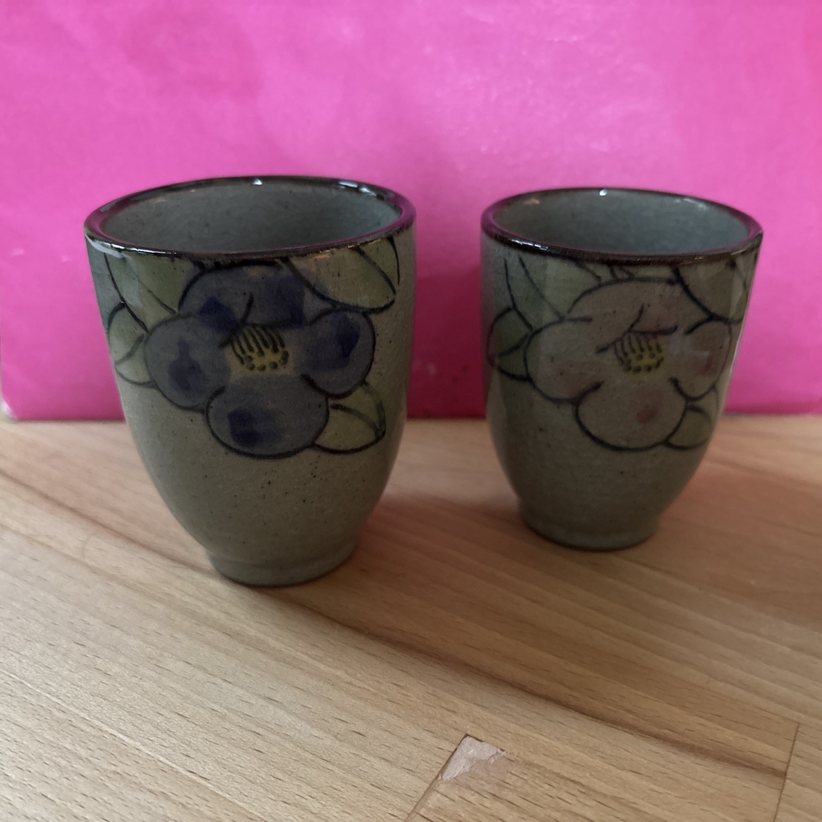 Set Of 2 Tea Cup Arita ware porcelain Yamakodo kiln signed Set Of 2 Tea Cup Arita ware porcelain Yamakodo kiln signed