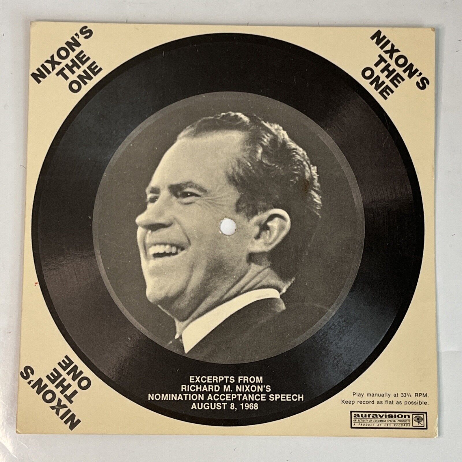 1968 Nixon’s The One Excerpts from  Nomination Acceptance Speech United Citizens
