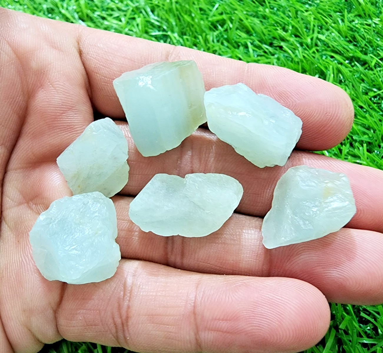 6Pcs Wonderful Aquamarine Gemstone Rough Lot 18-22MM Aquamarine Rough Stone Bulk 6Pcs Wonderful Aquamarine Gemstone Rough Lot 18-22MM Aquamarine Rough Stone Bulk