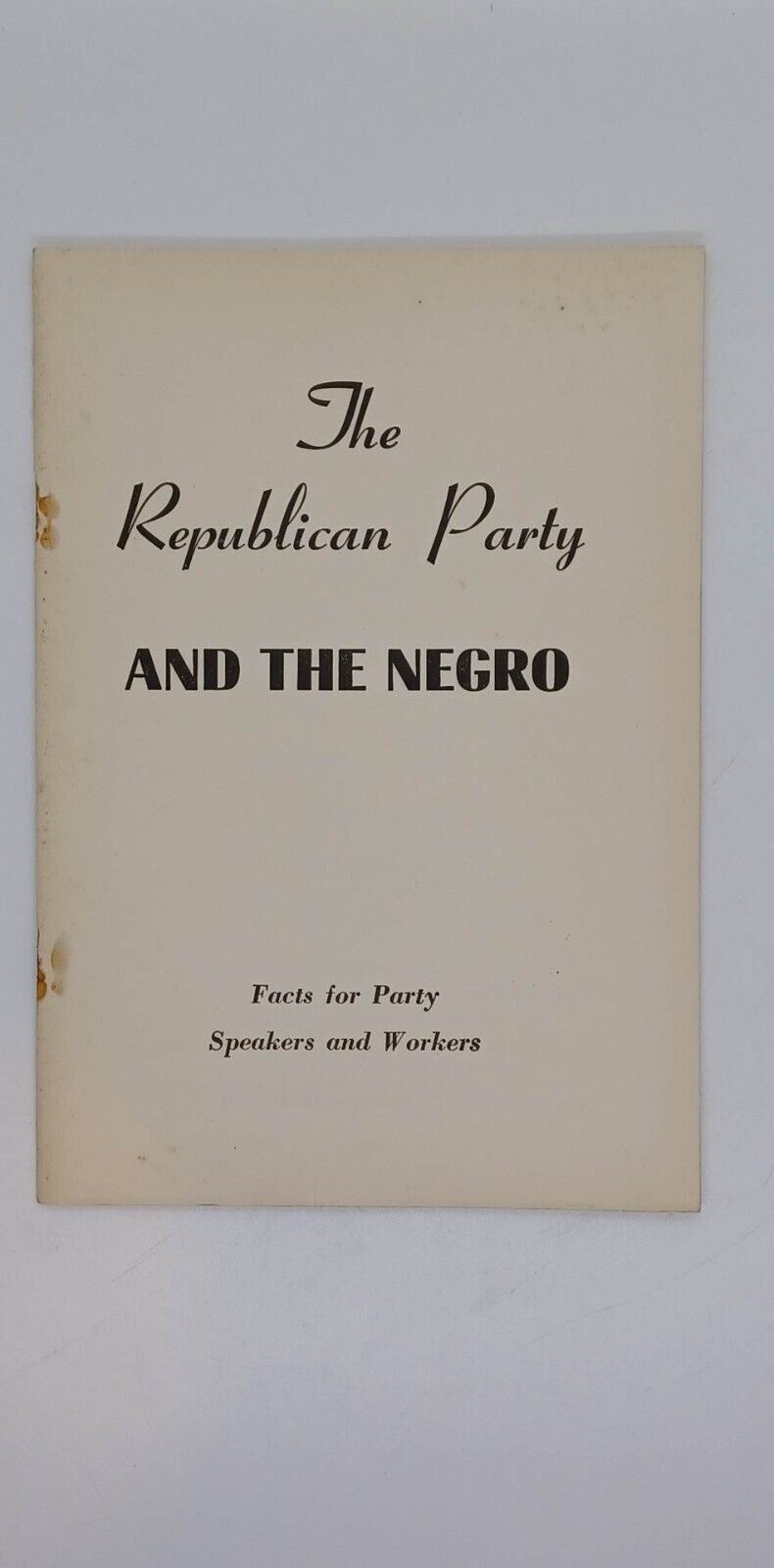 1952 Republican Party Political Pamplet - Historic