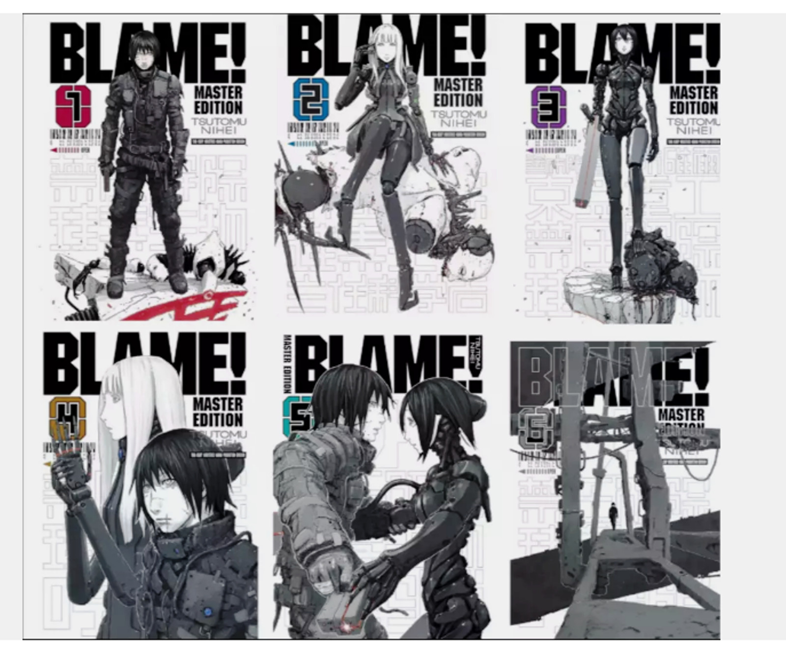 Blame Master Edition Manga (Vol. 1-6) - Full Set English Version Comic