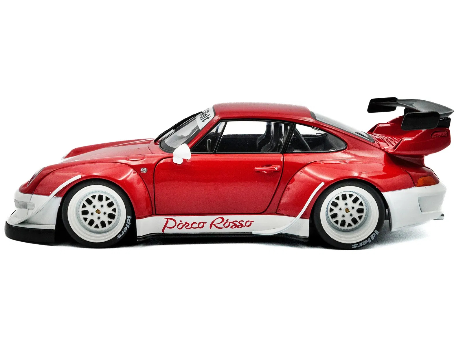 1/18 RWB Bodykit "Porco Rosso" Red and White Diecast Model Car by Solido 2020 1/18 RWB Bodykit "Porco Rosso" Red and White Diecast Model Car by Solido 2020