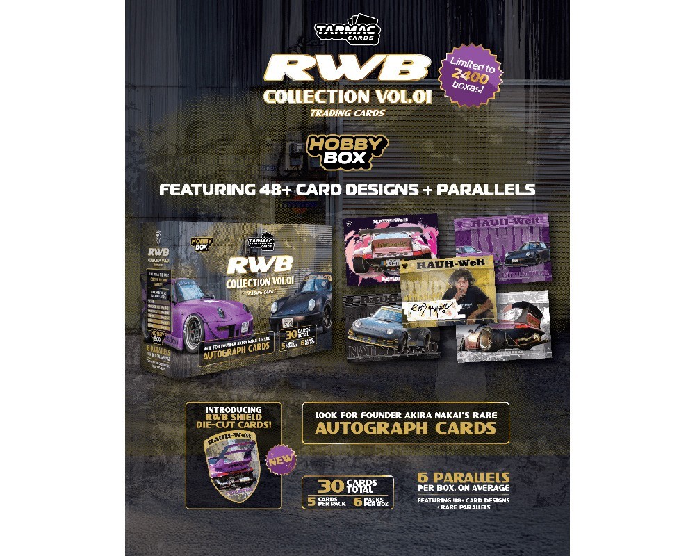 Tarmac Cards RWB Collectible Trading Cards Vol. 01 Hobby Box – Limited Edition Tarmac Cards RWB Collectible Trading Cards Vol. 01 Hobby Box – Limited Edition