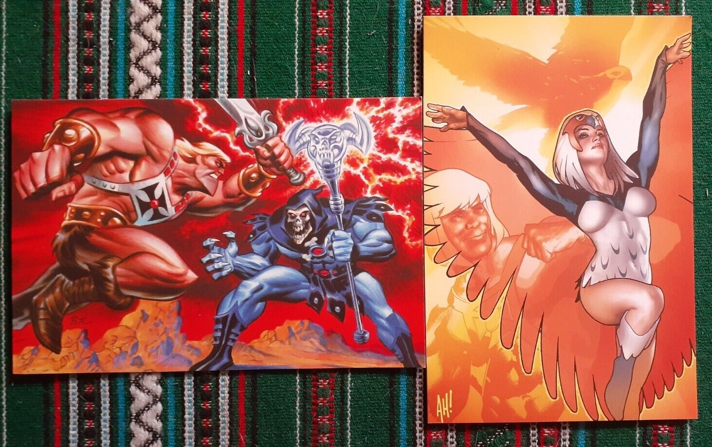 He-Man & The Masters Of The Universe Post Cards (2of16) Art Cards Various Artist