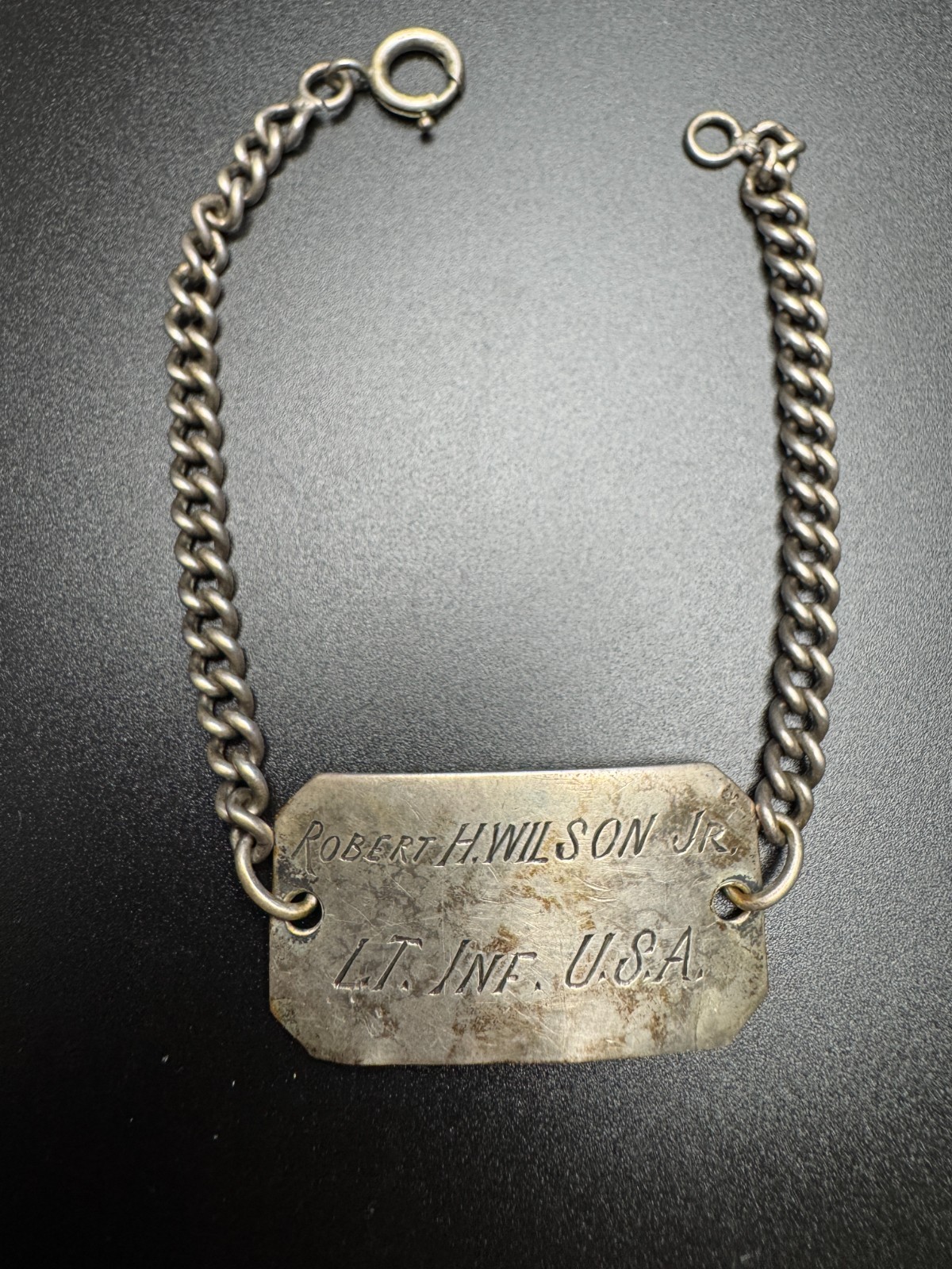 WWI Robert H. Wilson LT. USA Infantry Ster IO Bracelet WWI Robert H. Wilson LT. USA Infantry Ster IO Bracelet