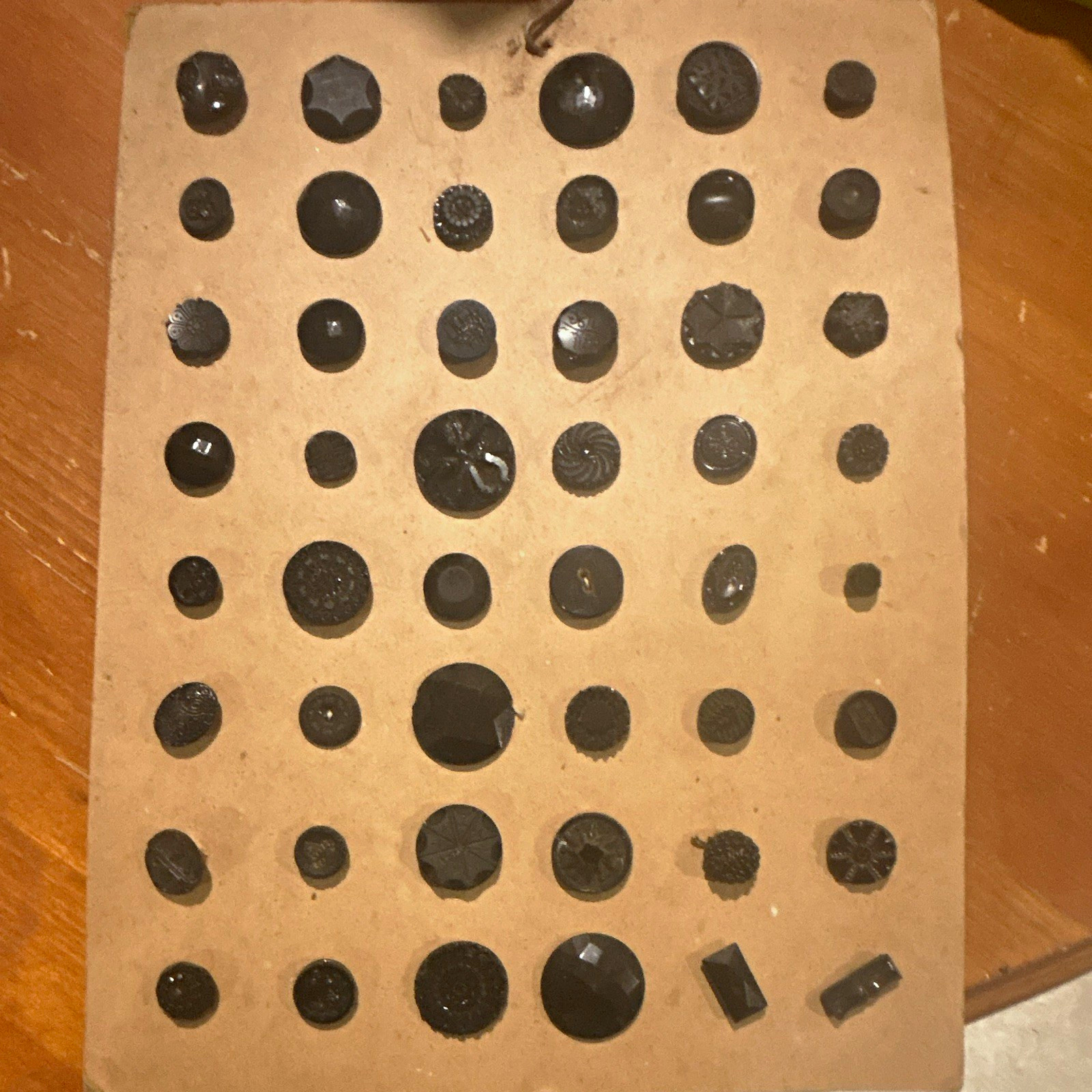 Vintage Original Black Round Sewing Buttons Mixed Lot on Card, 51-100 Crafts Vintage Original Black Round Sewing Buttons Mixed Lot on Card, 51-100 Crafts