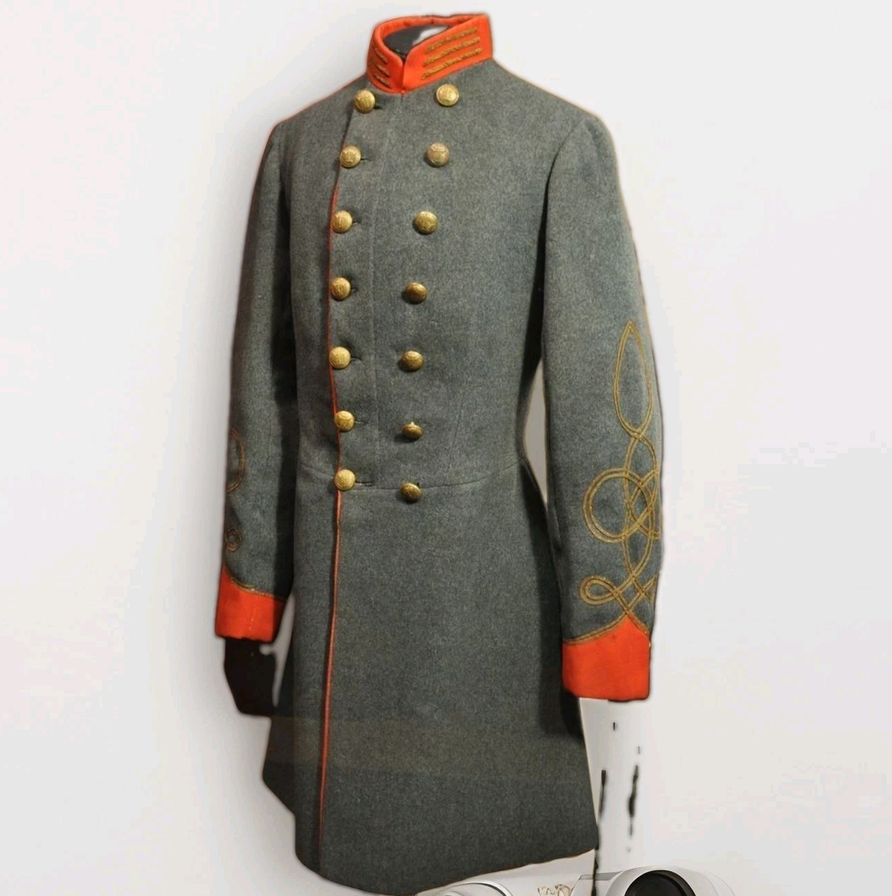 Confederate Coat Handmade Colonel's Frock Coat | Civil War Wool Officer Uniform Confederate Coat Handmade Colonel's Frock Coat | Civil War Wool Officer Uniform