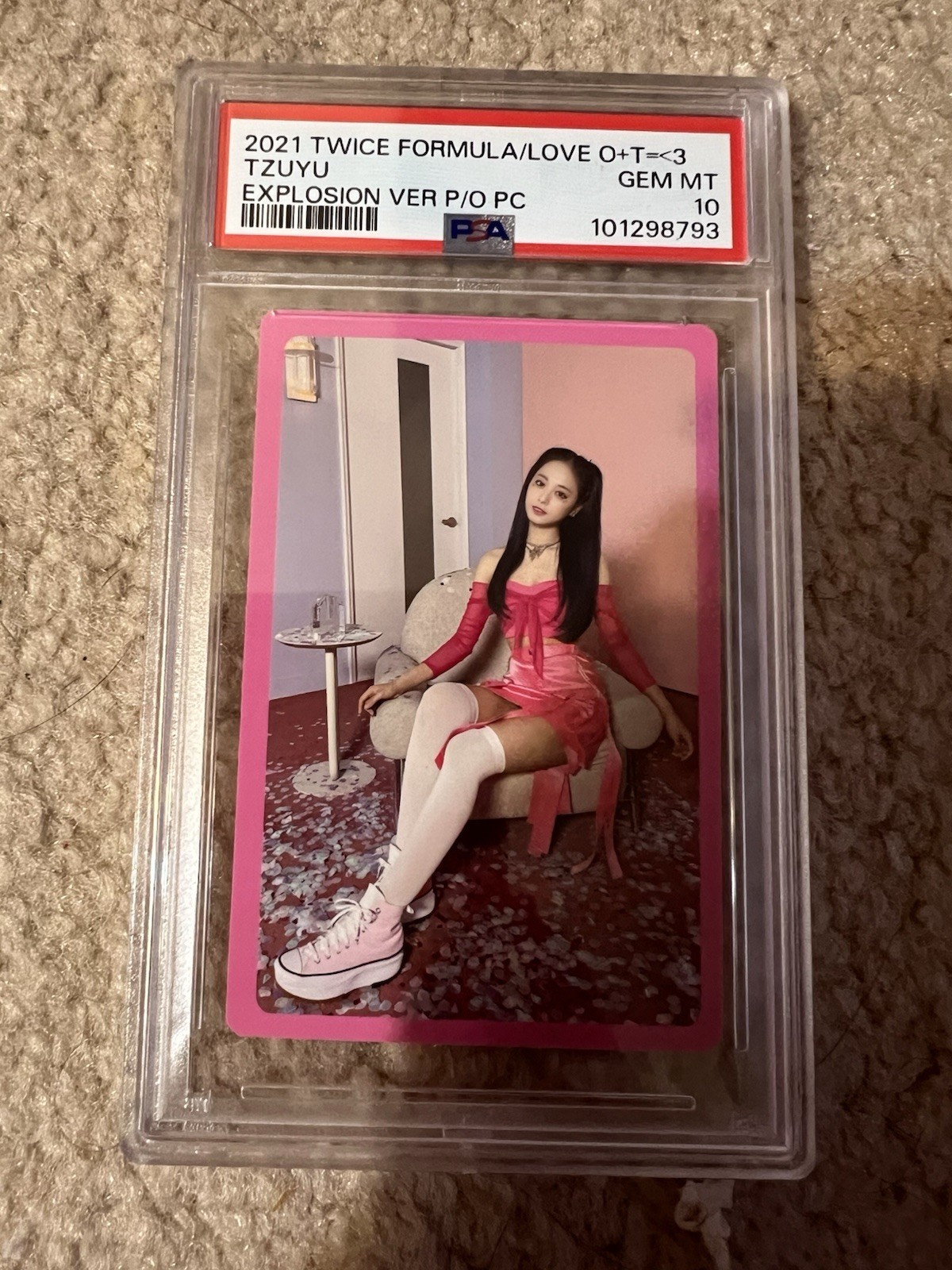 2021 TWICE Formula of Love Mina Explosion Ver POB Photocard PSA 9 Mint 2021 TWICE Formula of Love Mina Explosion Ver POB Photocard PSA 9 Mint