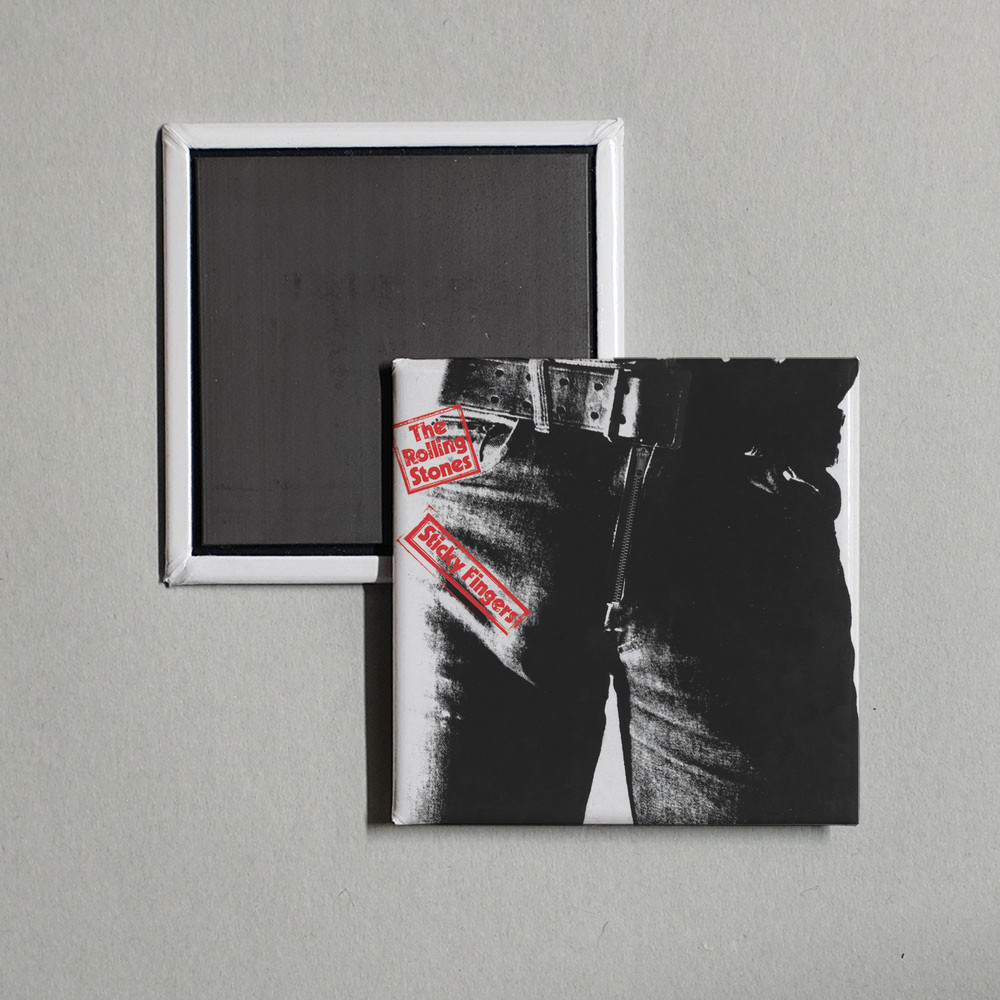 The Rolling Stones - Sticky Fingers (Remastered Album Cover Locker Fridge Magnet