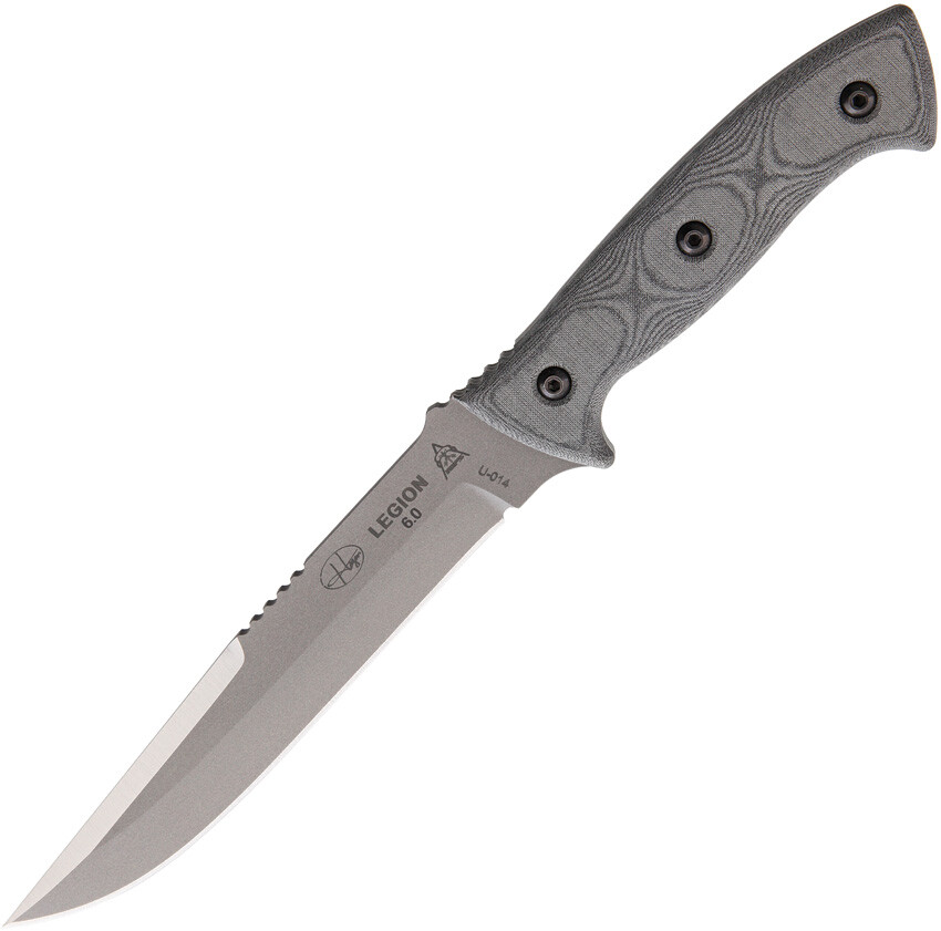 TOPS Knives Hazen Legion Fixed Hunter's Point Blade Black Handle Knife HAZENLG TOPS Knives Hazen Legion Fixed Hunter's Point Blade Black Handle Knife HAZENLG