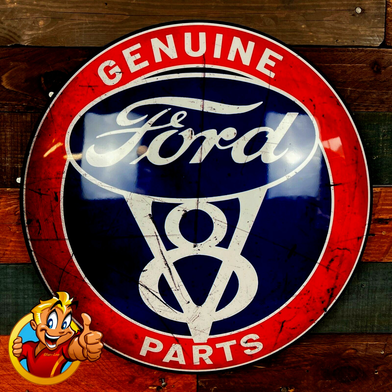 Genuine Ford Parts Dome Sign 15" Round NEW IN BOX Genuine Ford Parts Dome Sign 15" Round NEW IN BOX