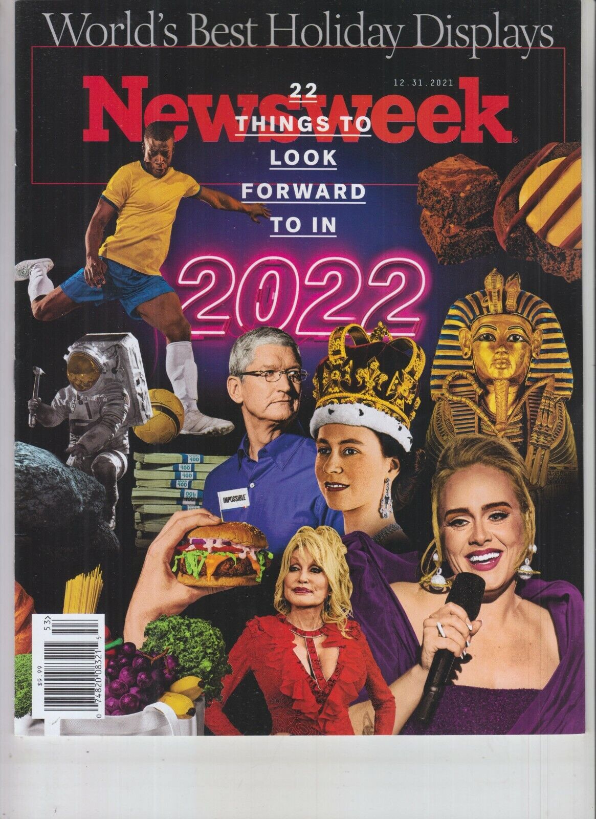 22 THINGS TO LOOK FORWARD TO NEWSWEEK MAGAZINE DEC 31 2021 DOLLY PARTON ADELE
