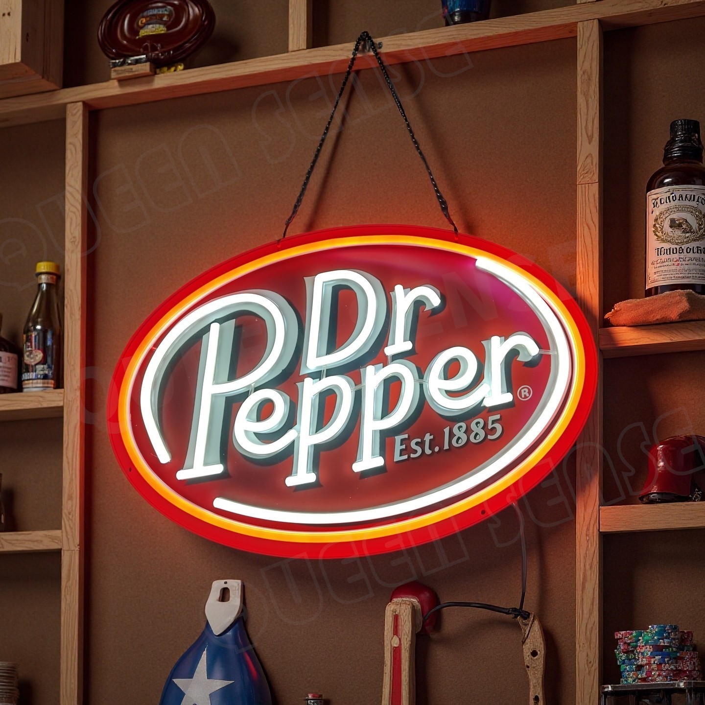 Dr Pepper LED Neon Sign With Dimmer USB Powered Adjustable Light Dr Pepper LED Neon Sign With Dimmer USB Powered Adjustable Light