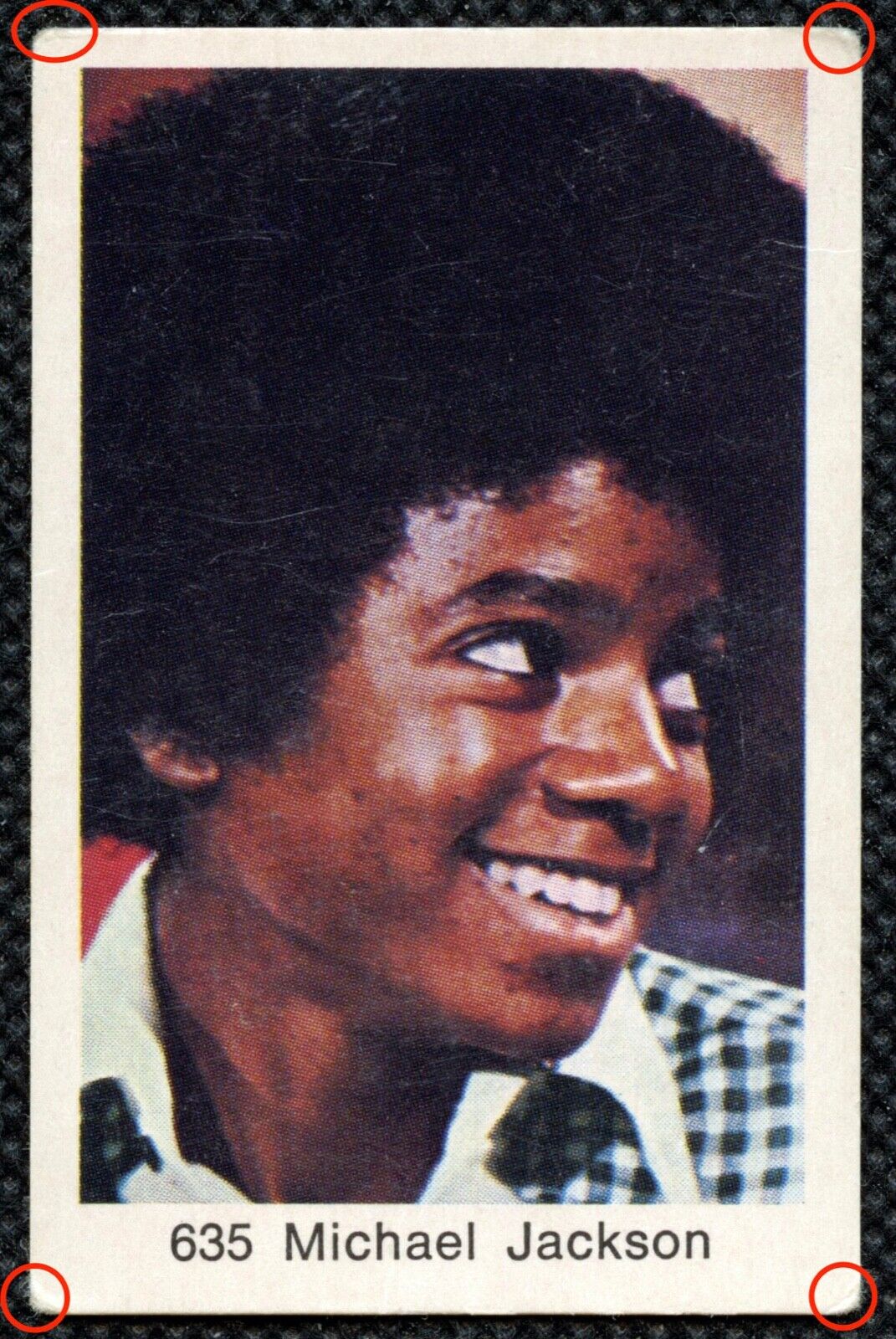 1974-81 Swedish Samlarsaker Michael Jackson (No Period After Number) #635