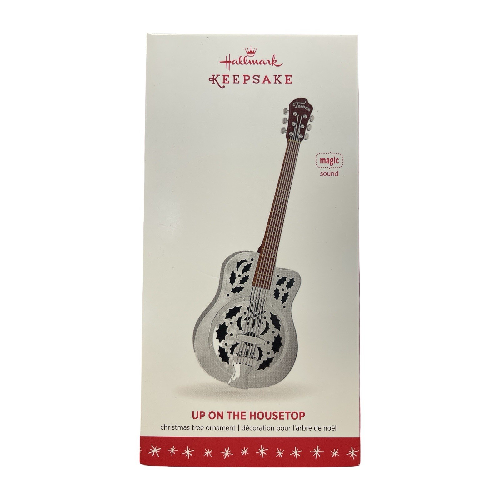 2016 Hallmark Keepsake 'Up On The Housetop' Magic Sound Guitar Ornament 2016 Hallmark Keepsake 'Up On The Housetop' Magic Sound Guitar Ornament