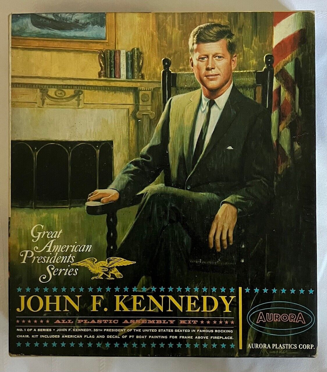 Vintage Aurora John F Kennedy Great American Presidents Model 851-149
