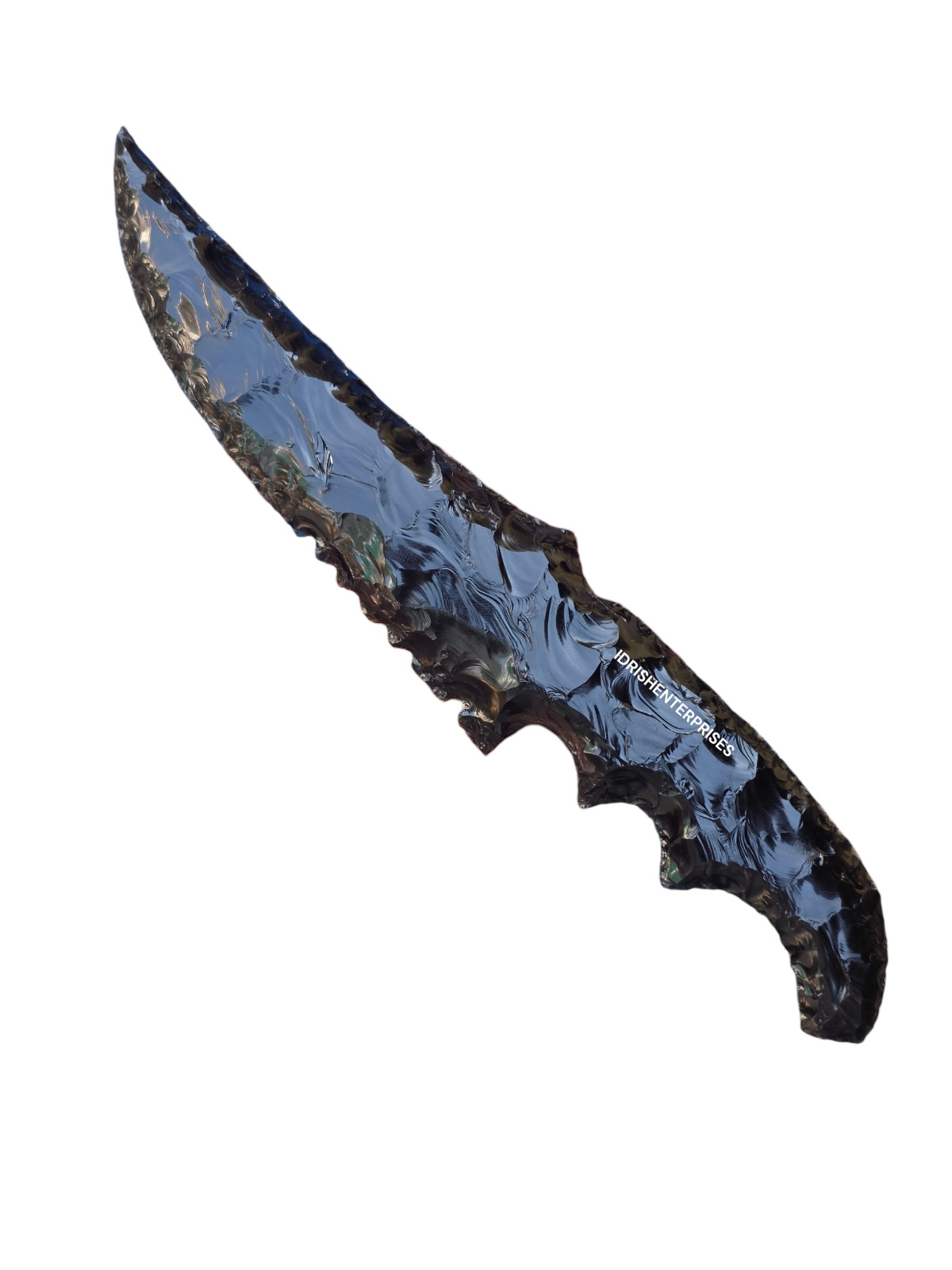 11” Large Obsidian Knife Handcrafted Natural Volcanic Glass Ritual Dagger. 11” Large Obsidian Knife Handcrafted Natural Volcanic Glass Ritual Dagger.