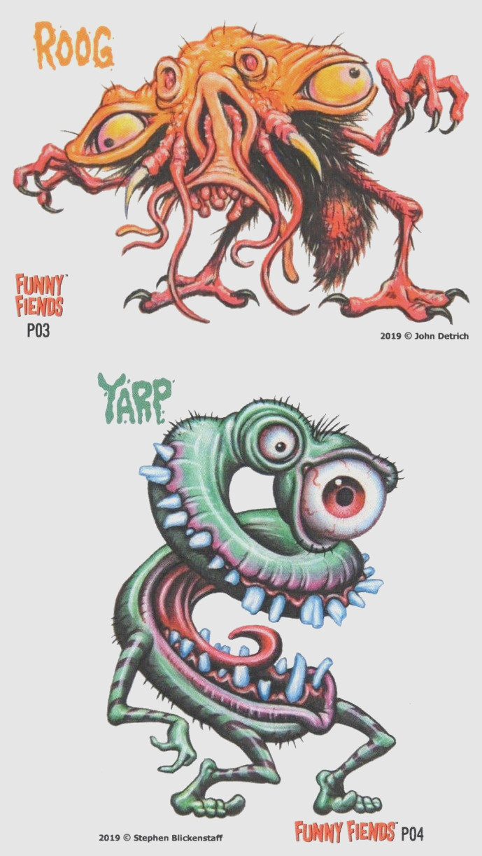 FUNNY FIENDS SERIES 1 PROMO CARD PAIR SIDEKICK 2019 FUNNY FIENDS SERIES 1 PROMO CARD PAIR SIDEKICK 2019