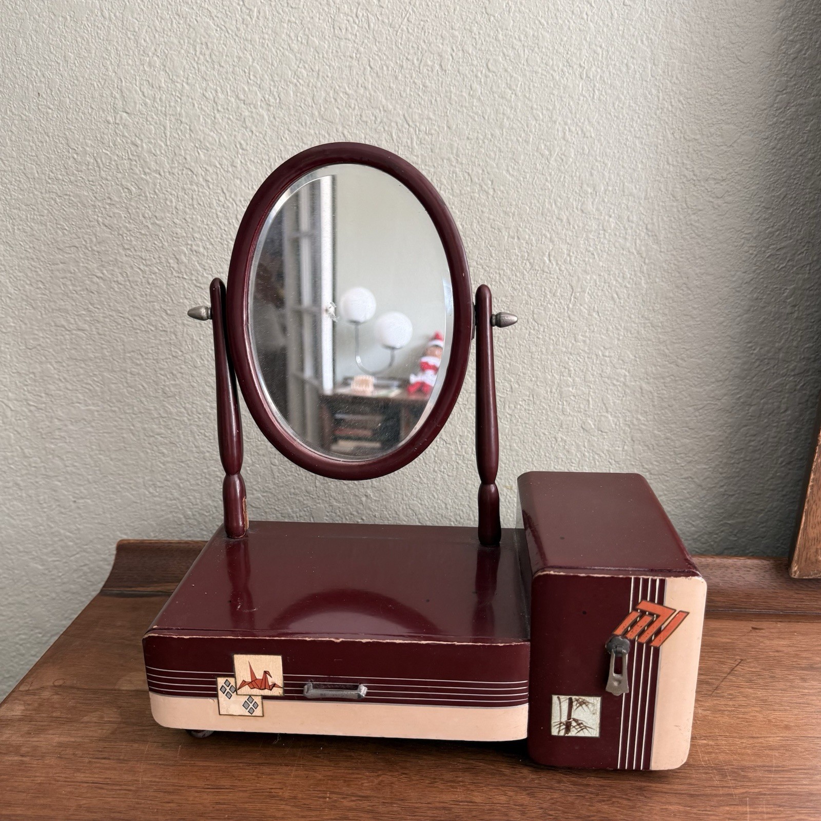 Vintage Japanese Kyodai Vanity – Jewelry Storage Mirror Vintage Japanese Kyodai Vanity – Jewelry Storage Mirror