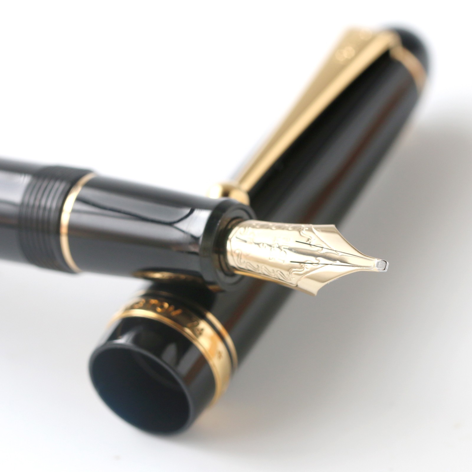 PILOT Custom 74 Fountain Pen 14K Music Stub MS Nib Japan Tested w/ Converter