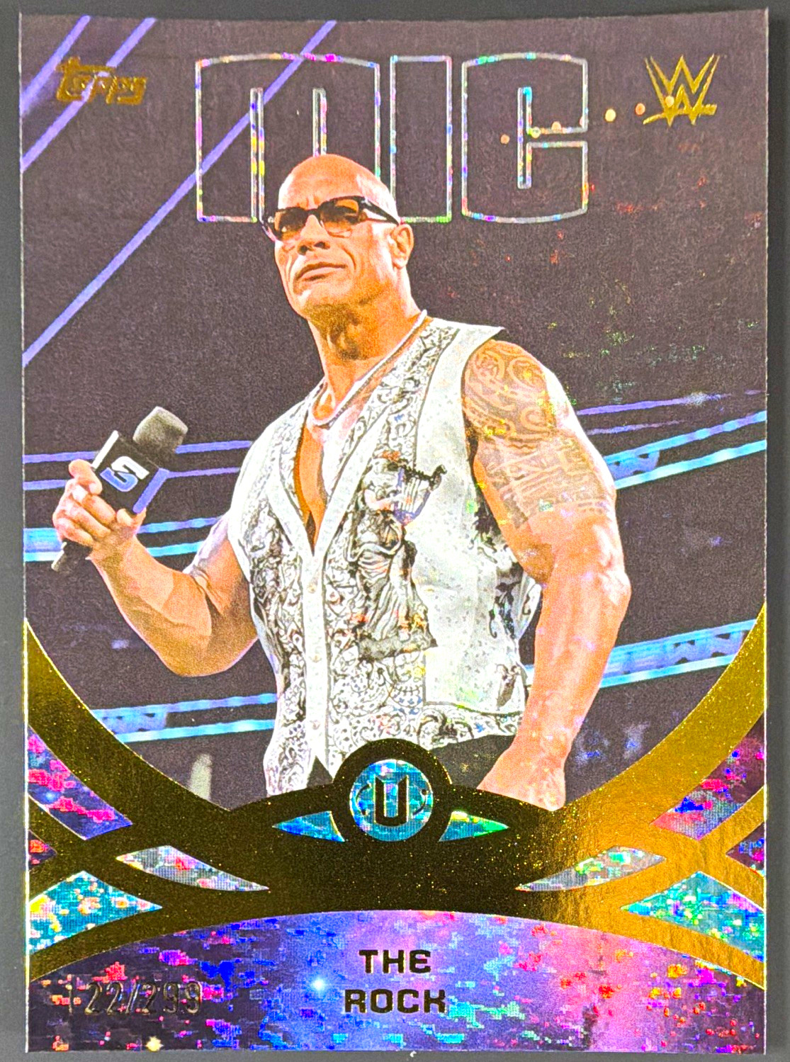 2026 Topps Universe WWE The Rock Peak Performance (MIC) /299 #280