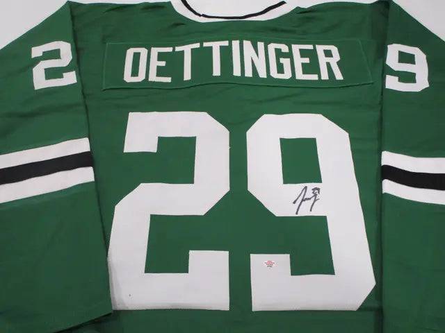Jake Oettinger of the Dallas Stars signed autographed hockey jersey PAAS COA 307