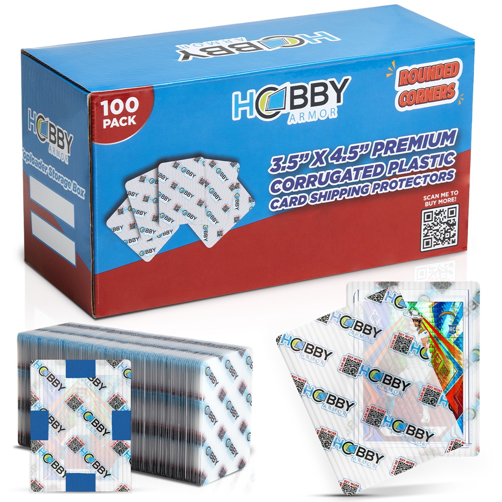 Hobby Armor Premium Plastic Trading Card Shipping Protectors 3.5" X 4.5" Hobby Armor Premium Plastic Trading Card Shipping Protectors 3.5" X 4.5"