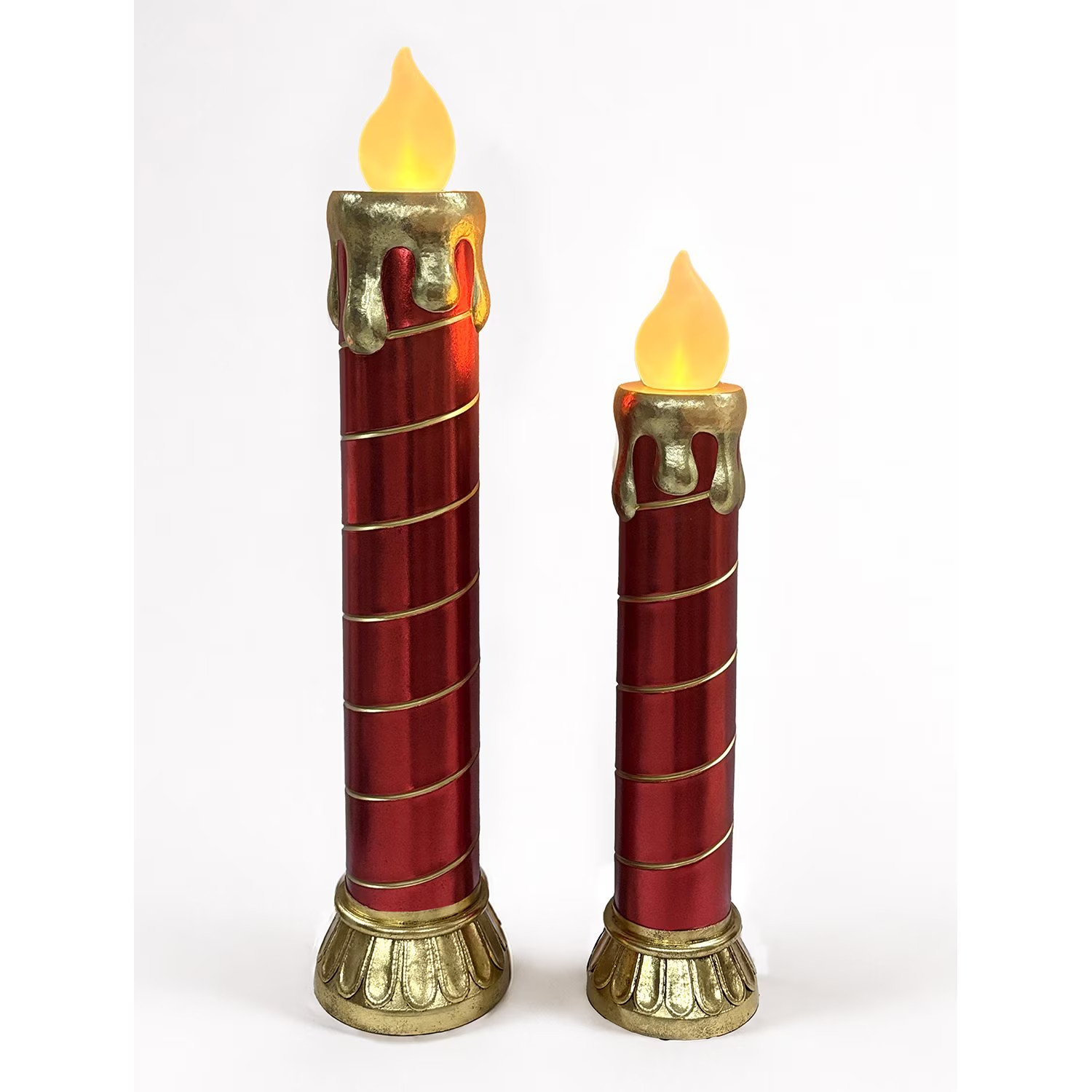Member's Mark Pre-Lit Oversized Candlesticks, Set of 2 Member's Mark Pre-Lit Oversized Candlesticks, Set of 2