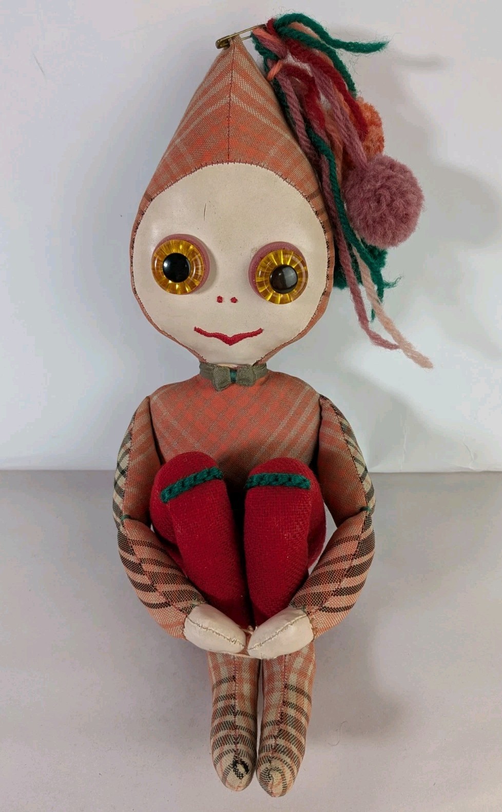 Vintage MCM Knee Hugger Pixie Elf Whimsy Kitsch Rare Sunburst Eyes Christmas Vintage MCM Knee Hugger Pixie Elf Whimsy Kitsch Rare Sunburst Eyes Christmas