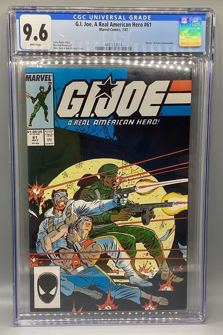 G.I. Joe: A Real American Hero #61 - 1987 - Marvel Comics - CGC 9.6