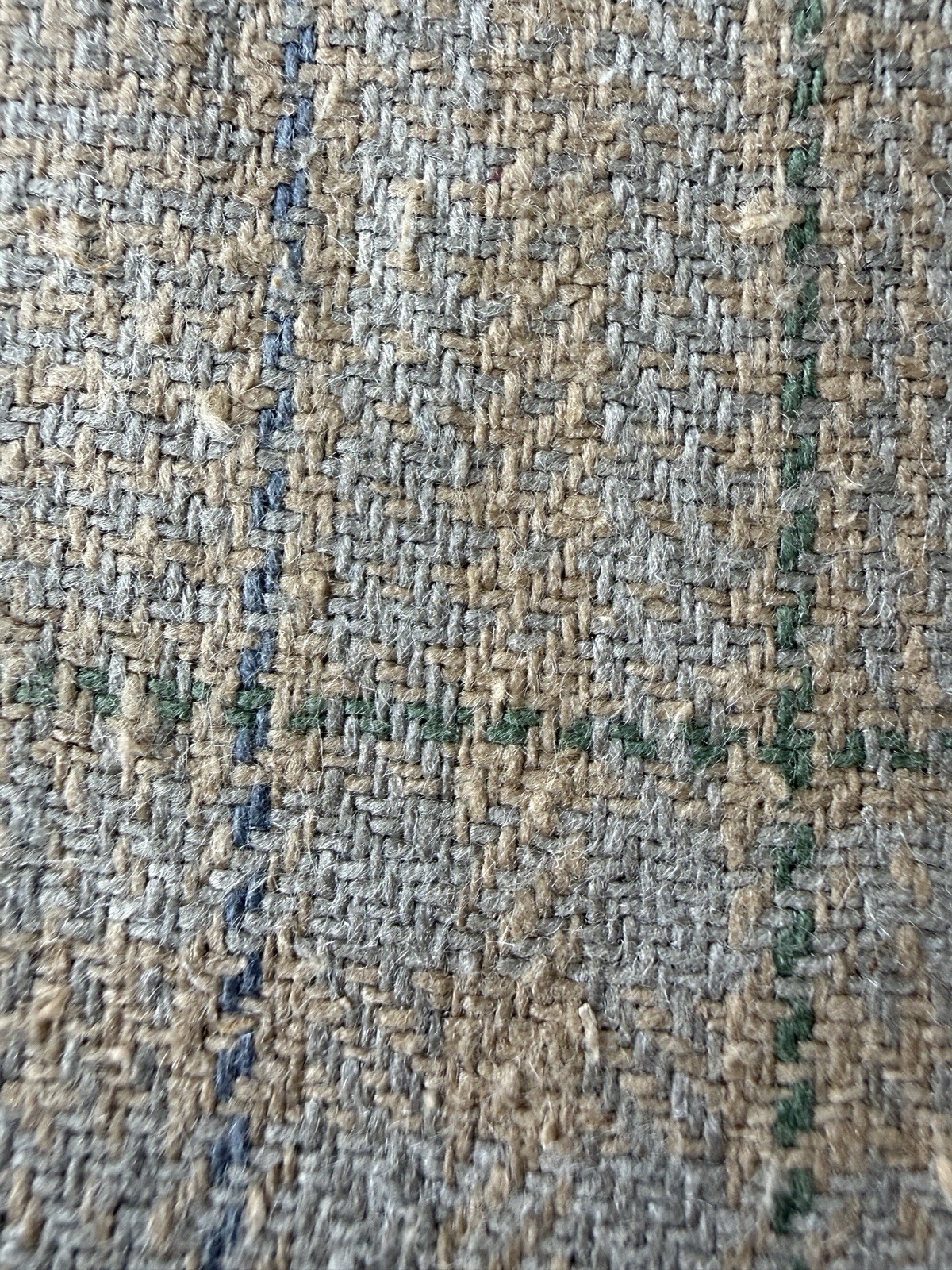 Vintage Wool silk blend noil Fabric 62" W X 93" L Plaid 4.45 Yards Vintage Wool silk blend noil Fabric 62" W X 93" L Plaid 4.45 Yards