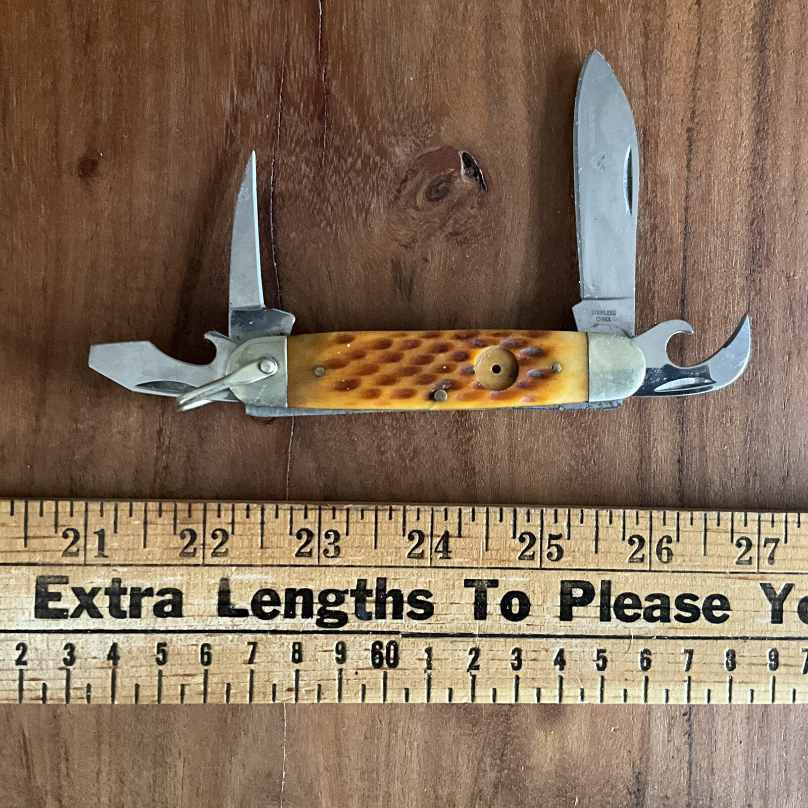 Official Boy Scouts of America Stainless China 4-Tool Pocket Knife
