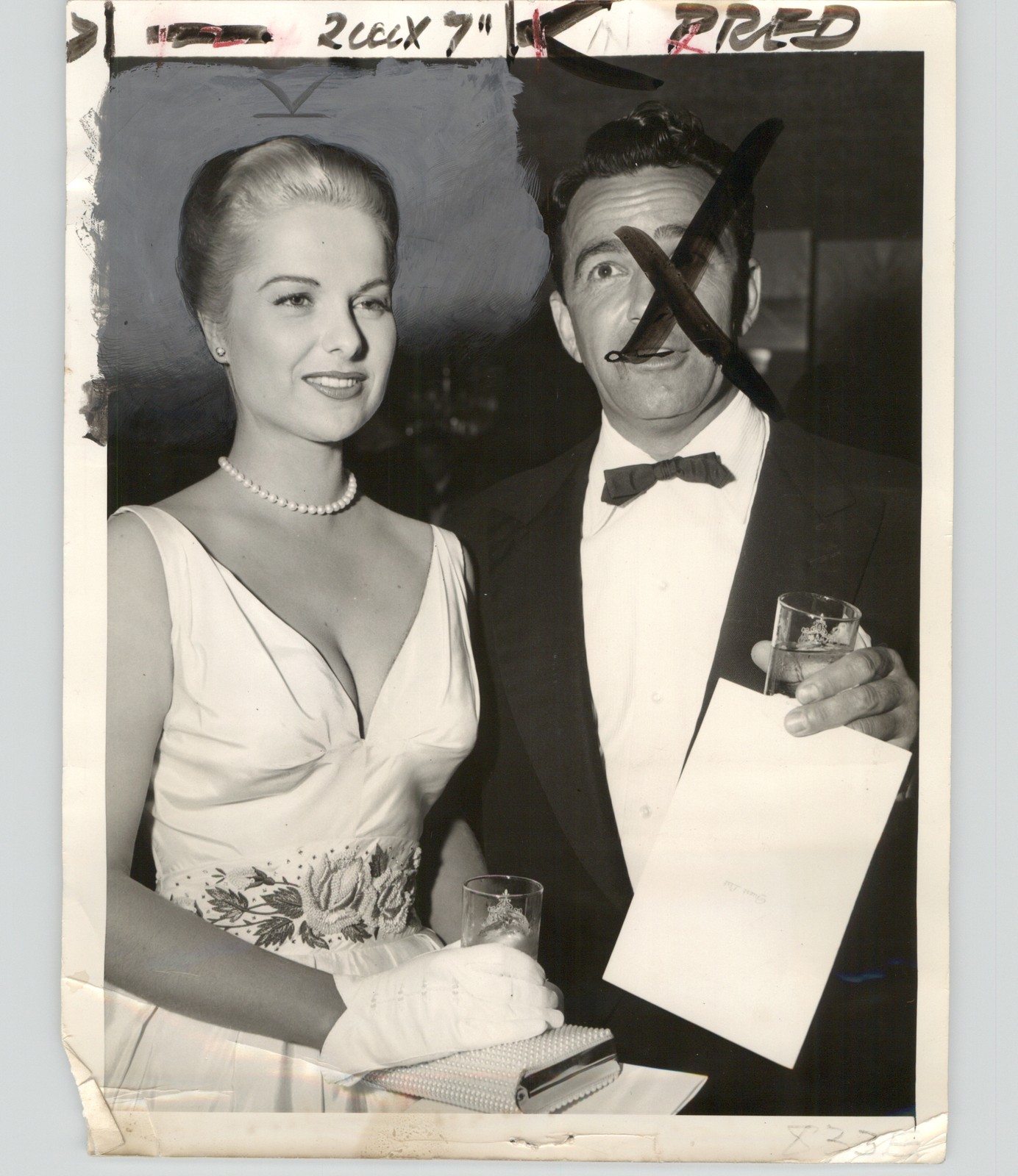 Actress MARTHA HYER, John Bentley at Banquet 1959 Press Photo Nat Dallinger Actress MARTHA HYER, John Bentley at Banquet 1959 Press Photo Nat Dallinger