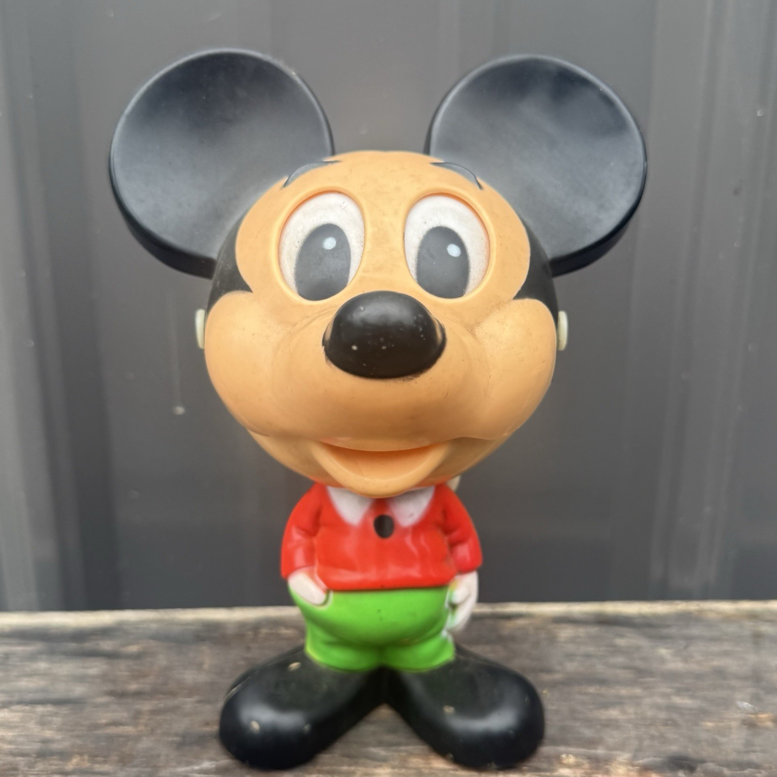 Vintage 1976 Mickey Mouse Chatter Chum Mattel Pull String Talking Toy Works